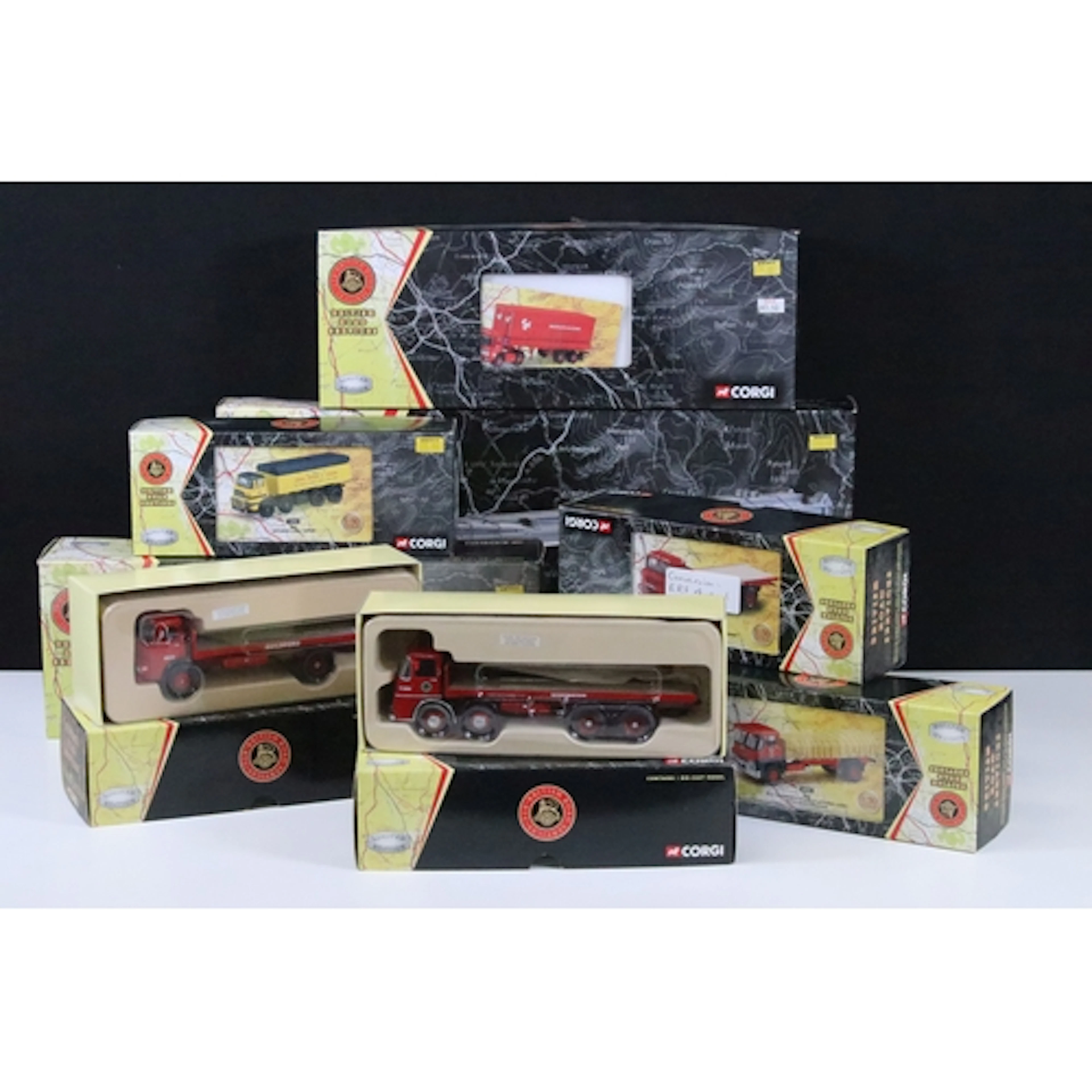 Nine boxed Corgi British Road Services diecast models to inc...