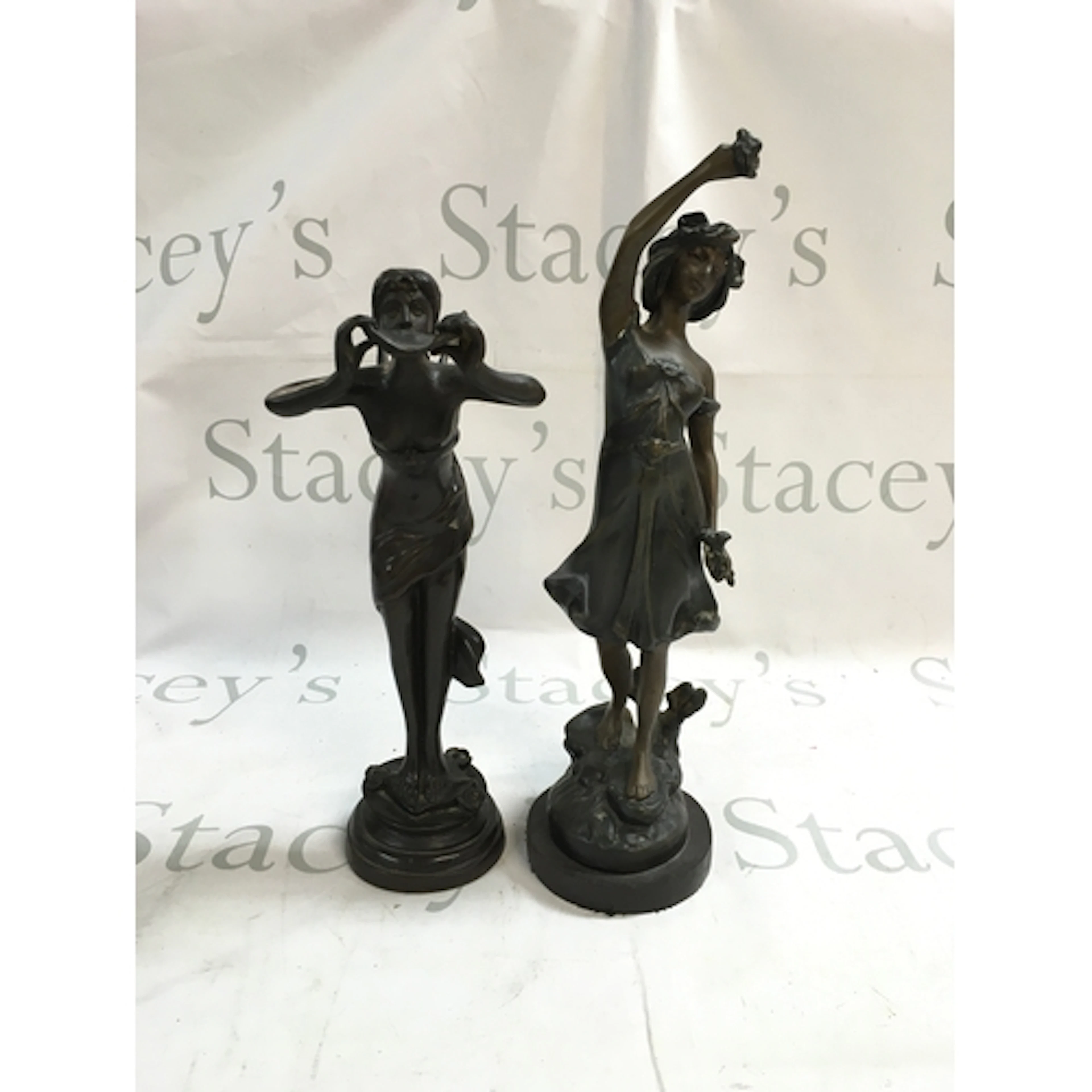 Two Spelter figures