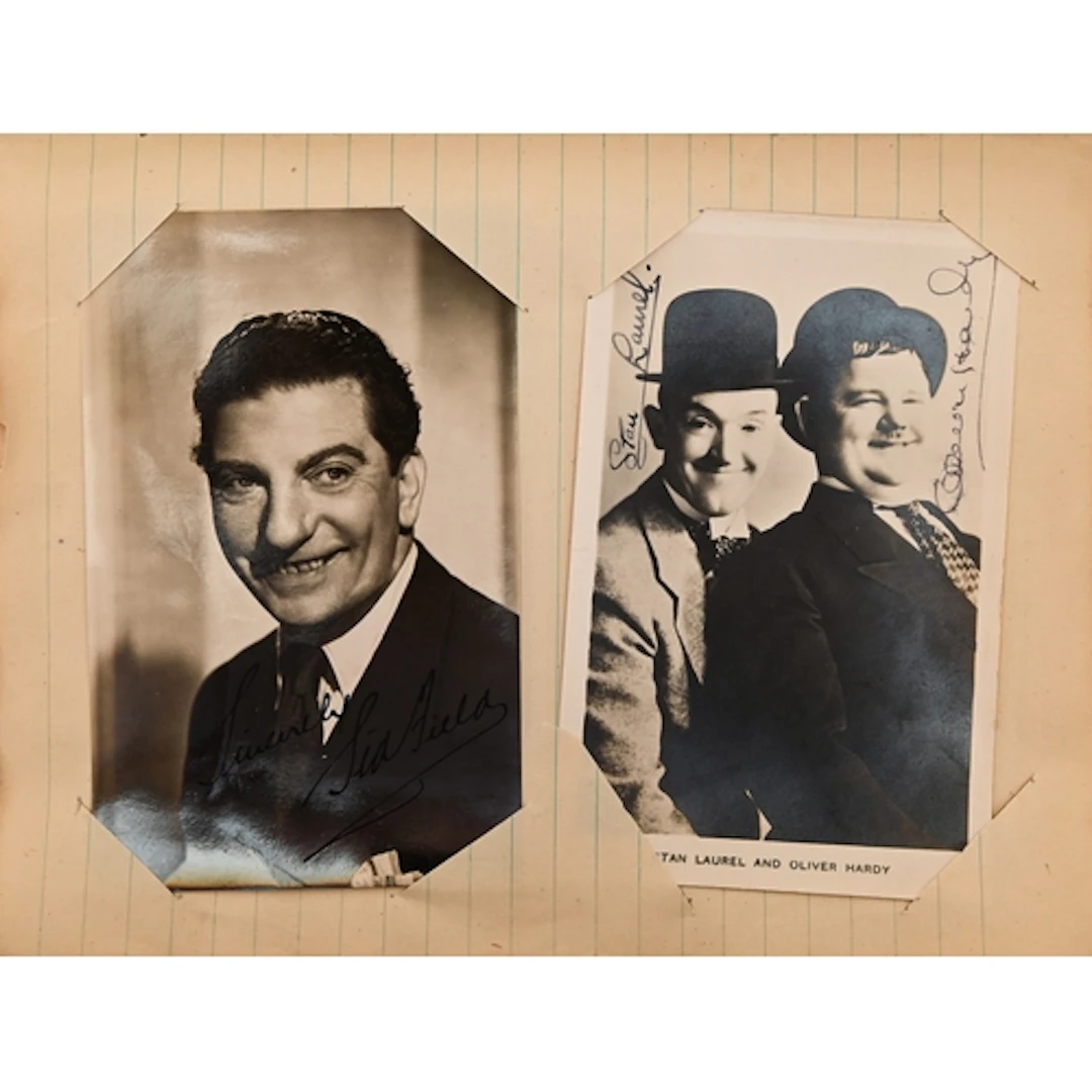 Autographs. Stage and screen, an album of approx. 100 autogr...