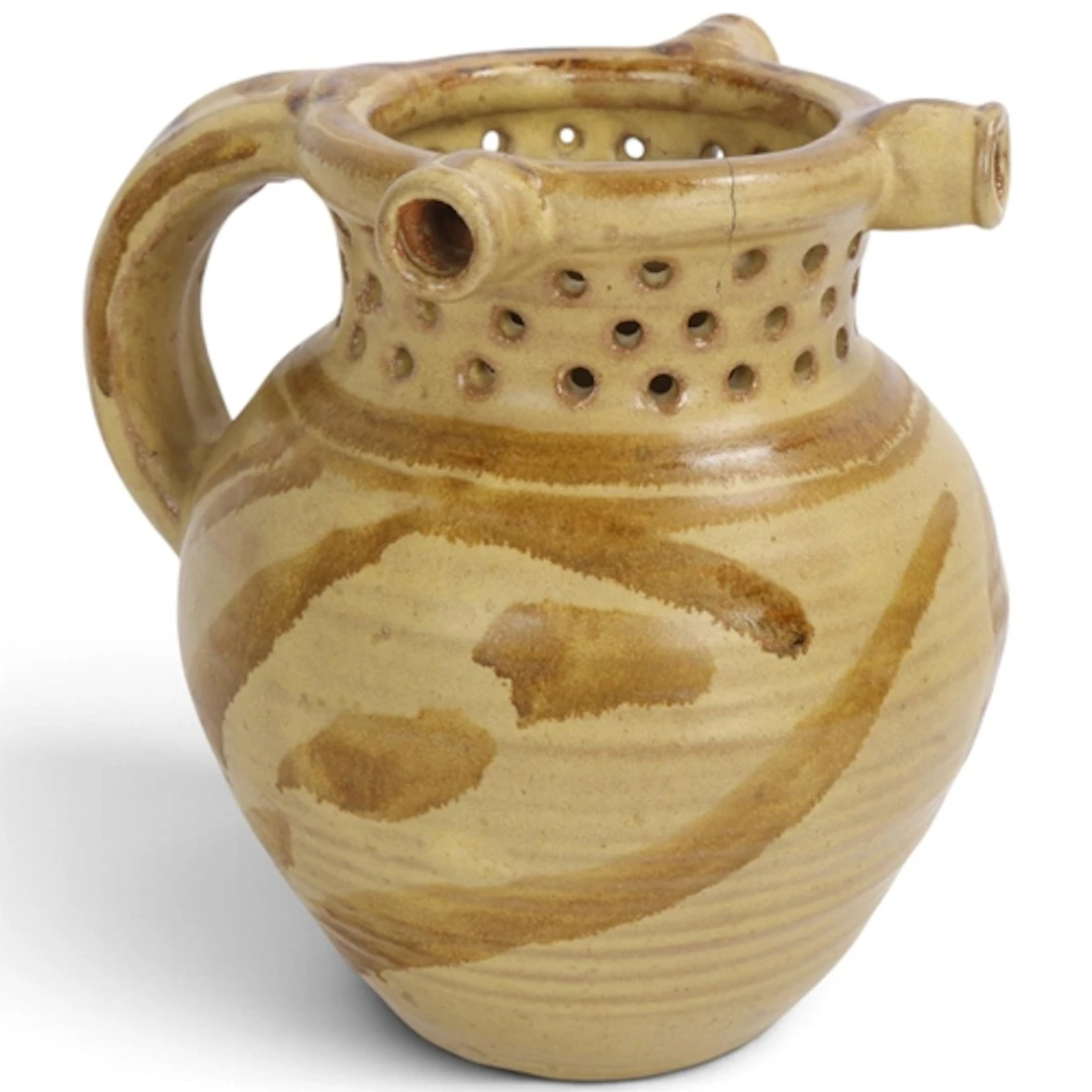 SETH CARDEW (1934-2016), a studio pottery puzzle jug with b...