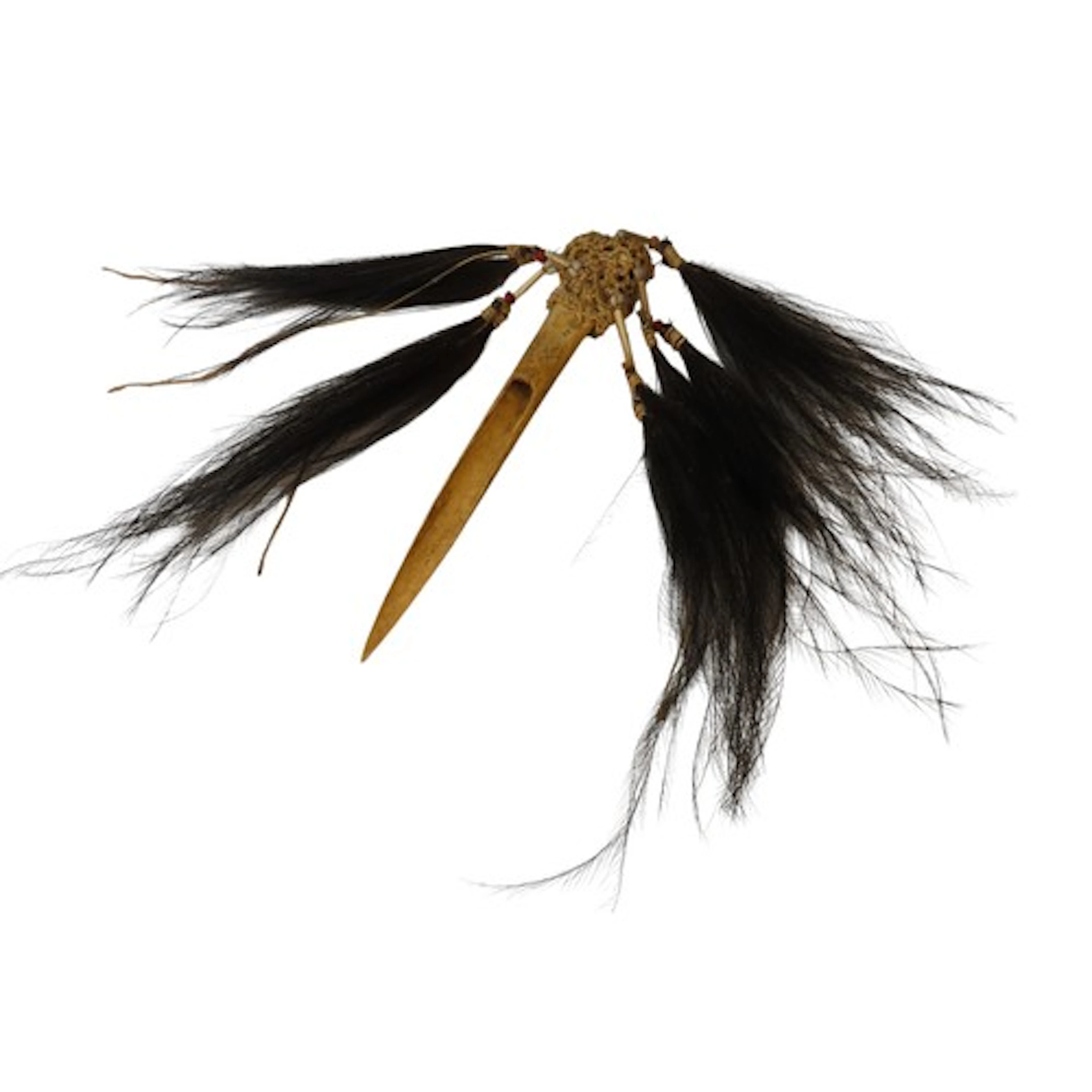 AN ASMAT 'HEAD HUNTER'S' DAGGER fashioned from a Cassowary b...