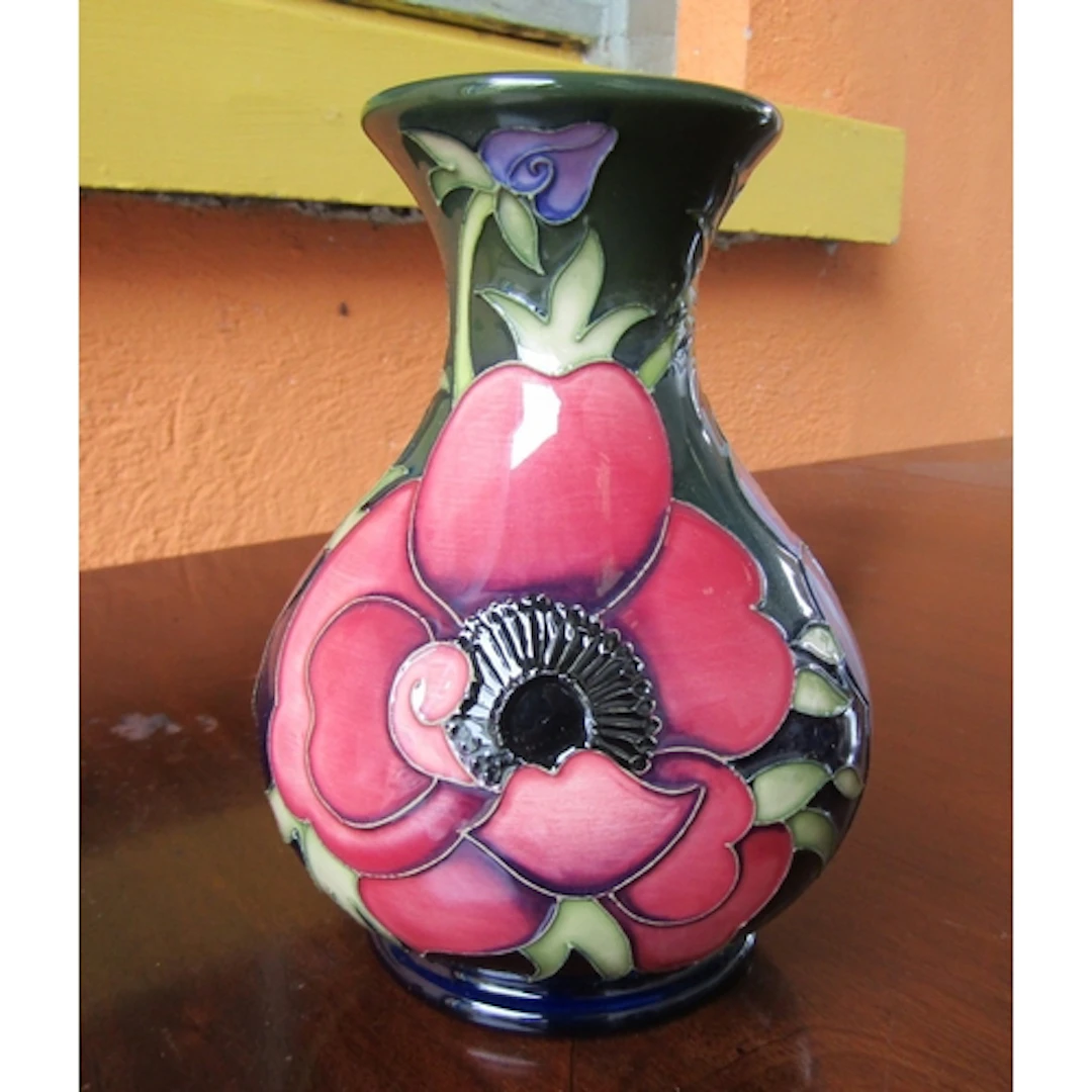 Moorcroft Fine Porcelain Vase Shaped Form Approximately 6 In...