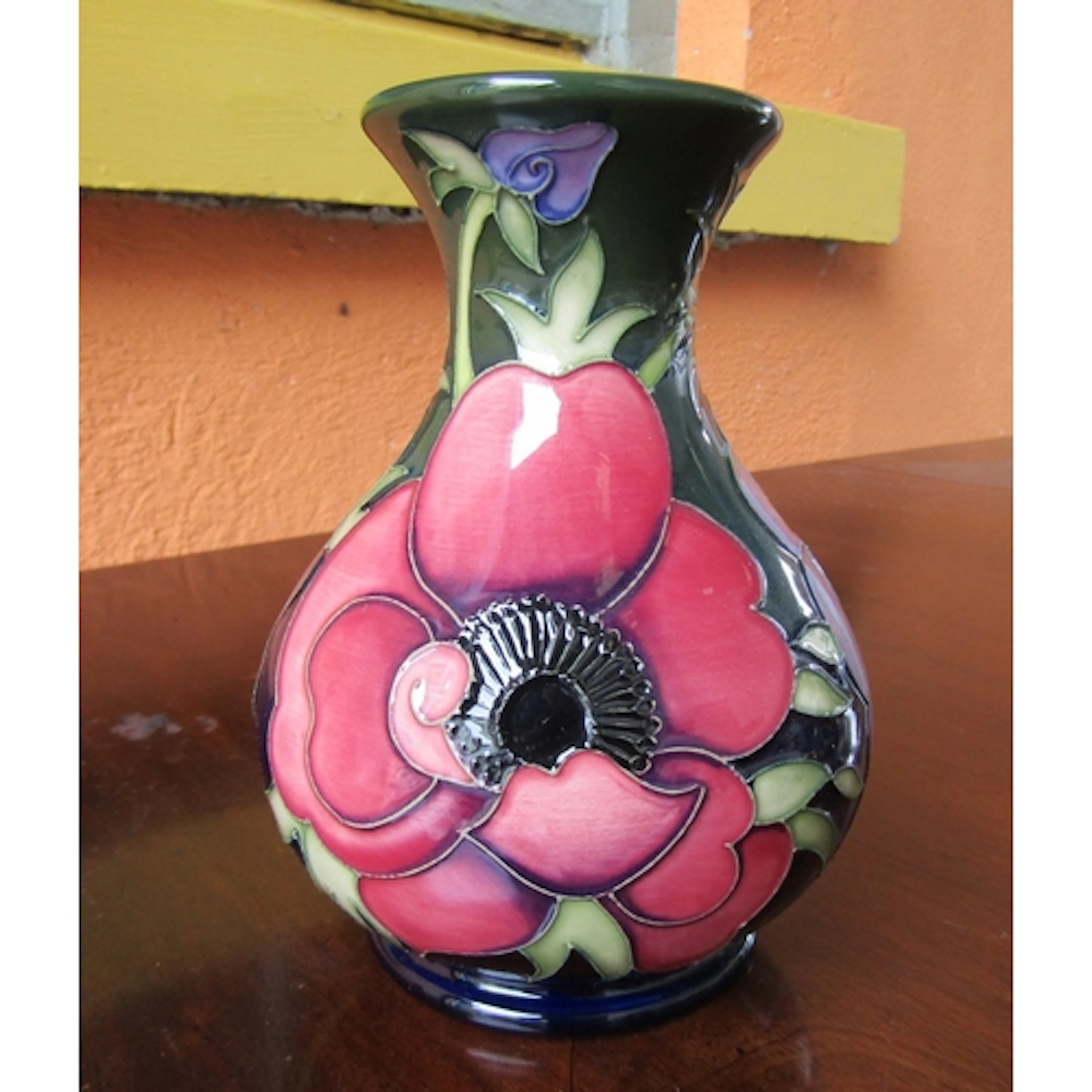 Moorcroft Fine Porcelain Vase Shaped Form Approximately 6 In...