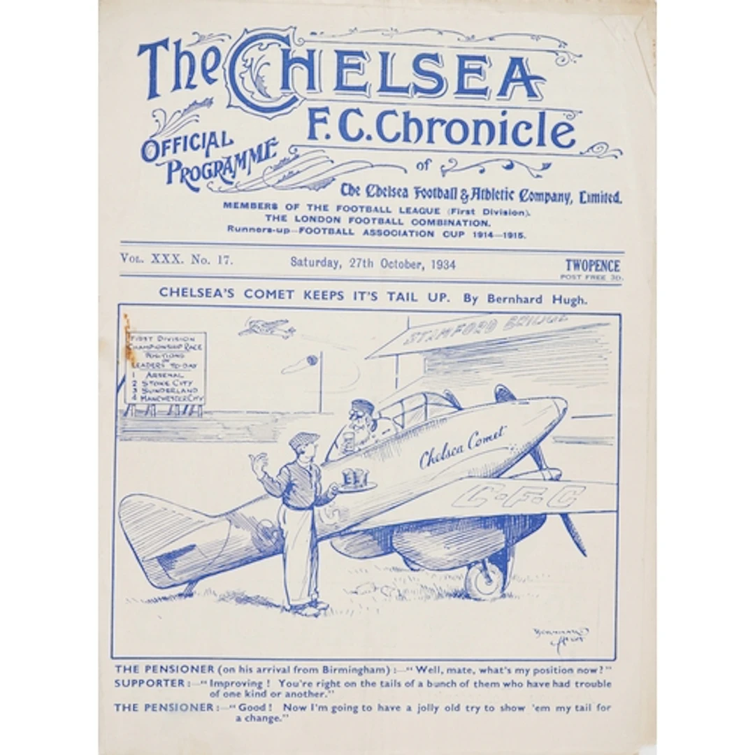 Chelsea F.C. Chronicle official football programme - Chelsea...
