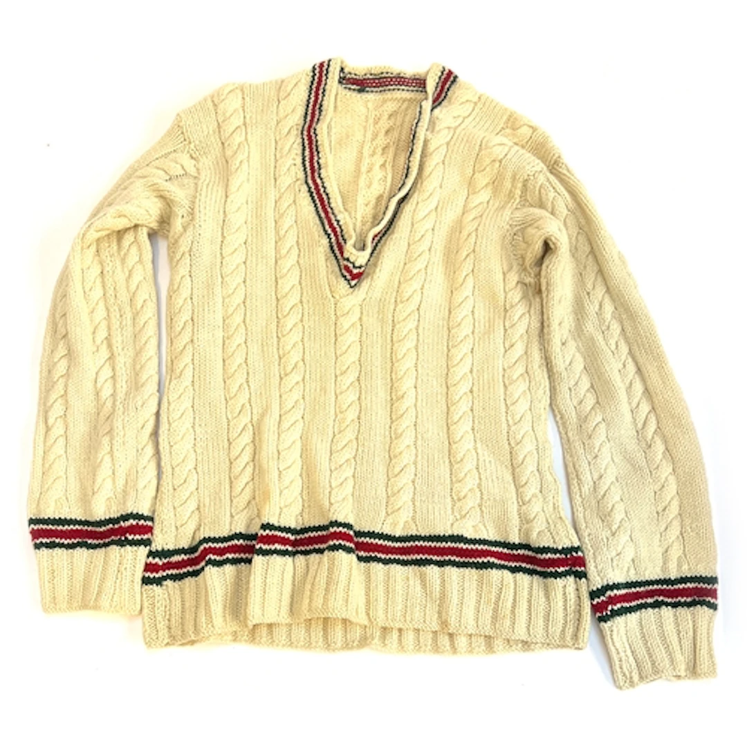 An vintage cricket jumper