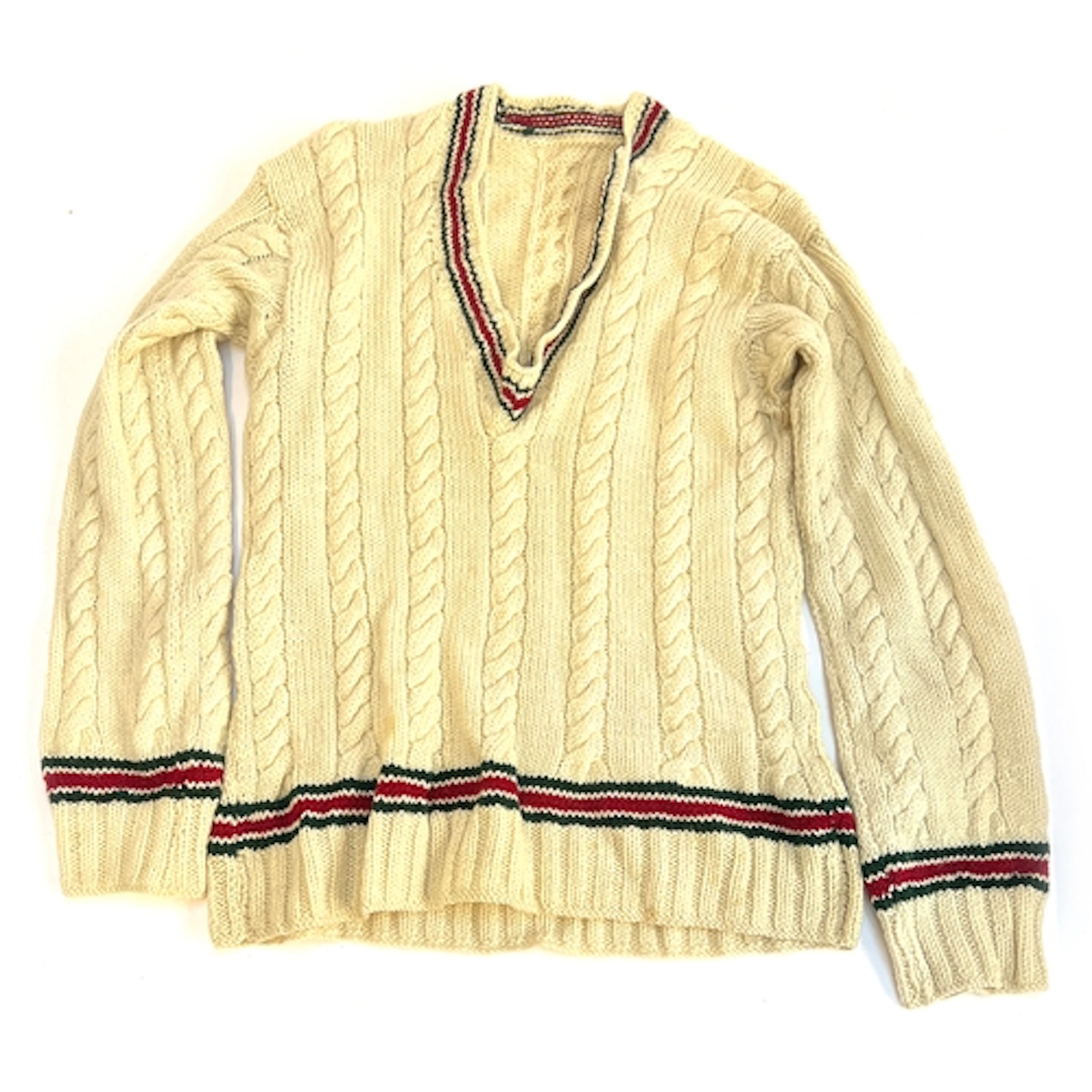 An vintage cricket jumper