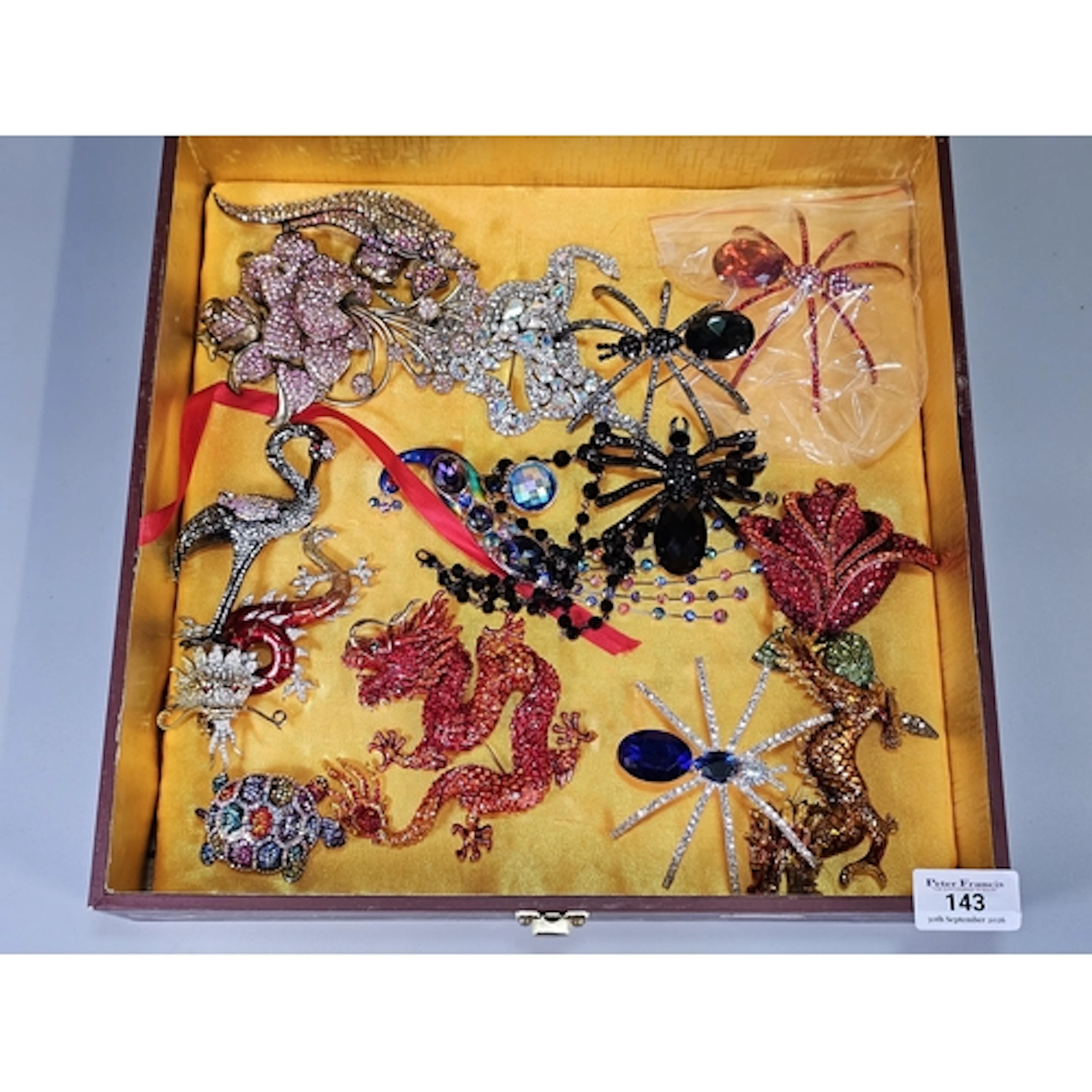 Large collection of novelty costume brooches, mainly by Butl...