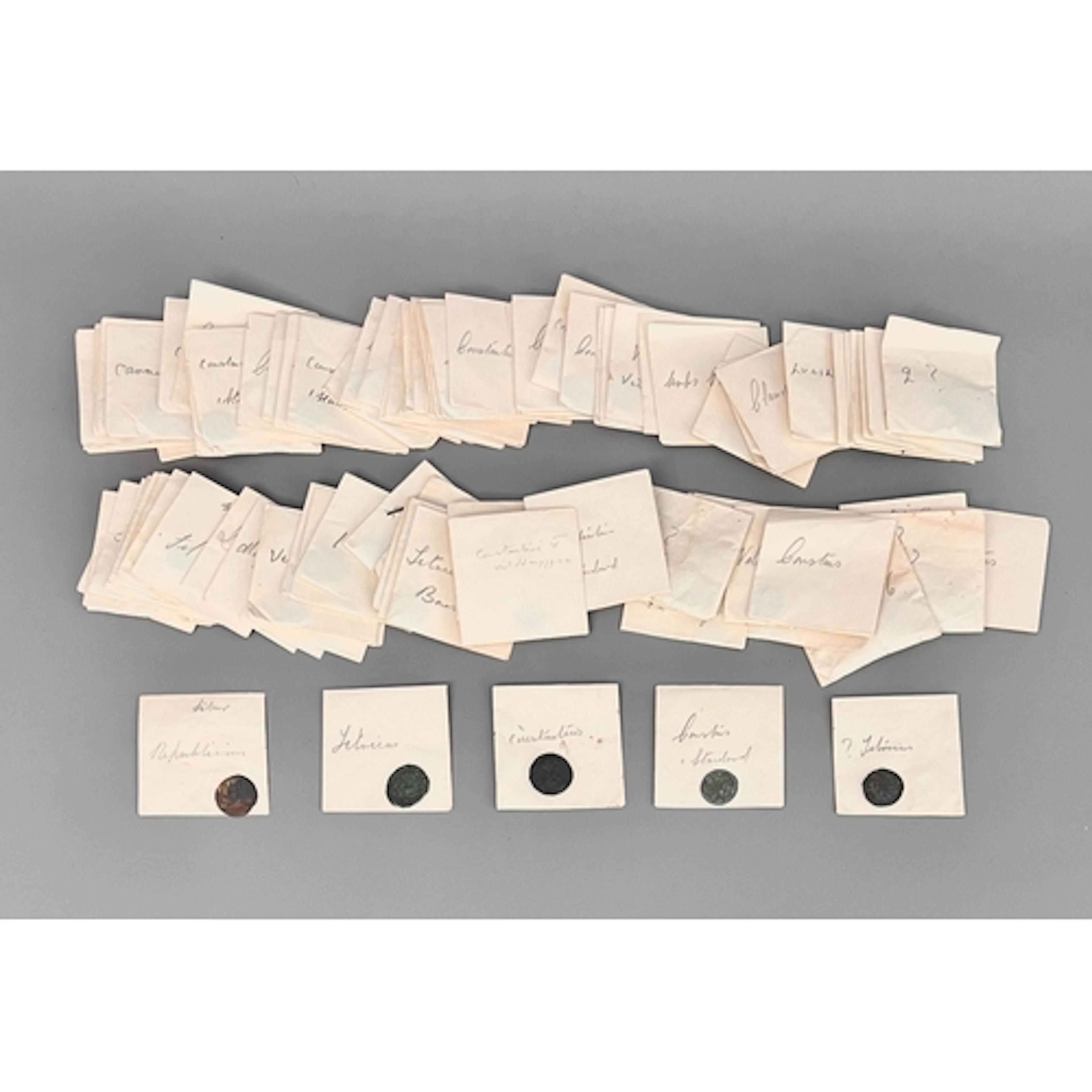 A collection of Roman bronze-alloy coins, late-period - appr...