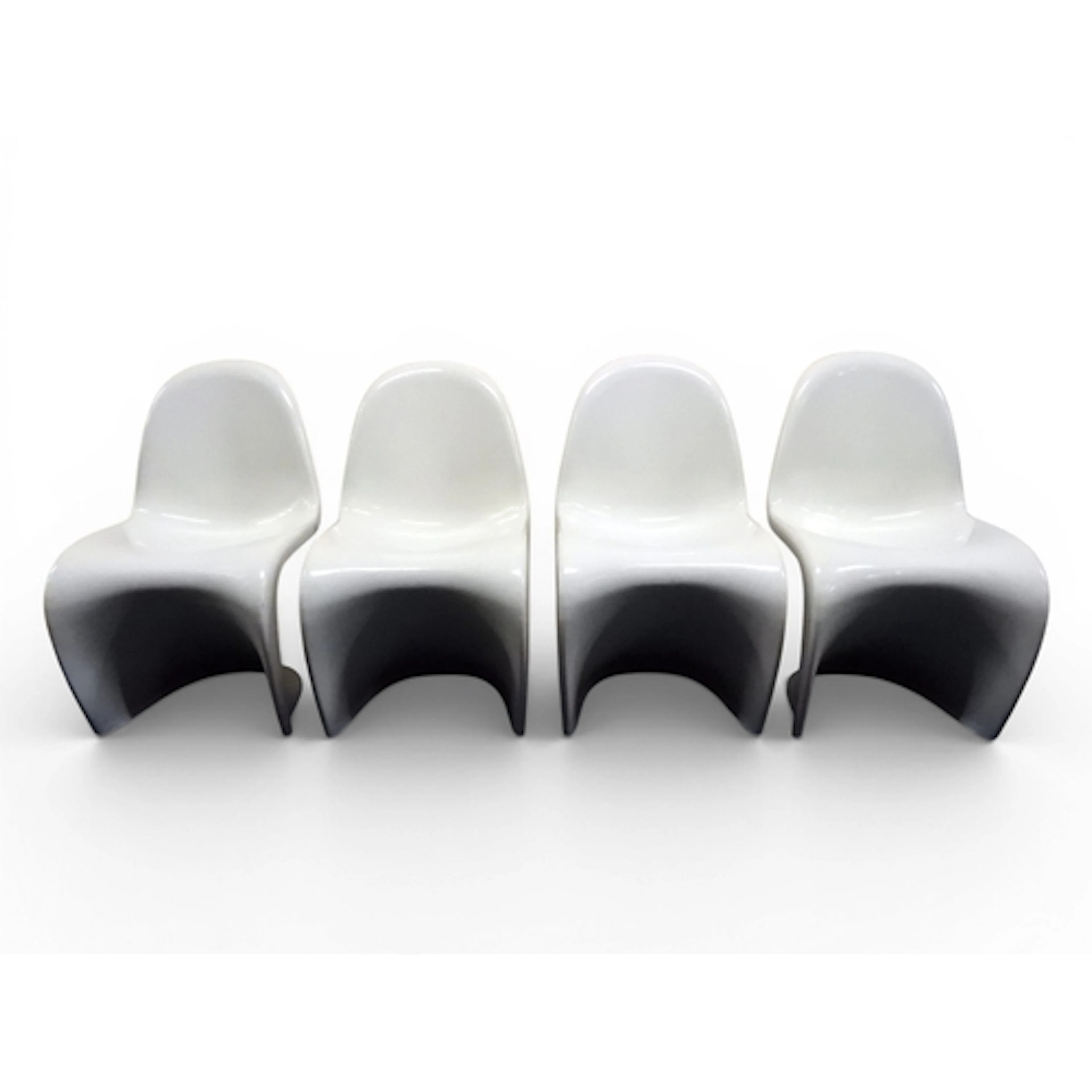 A SET OF FOUR 20TH CENTURY AFTER VERNER PANTON FOR VITRA S F...