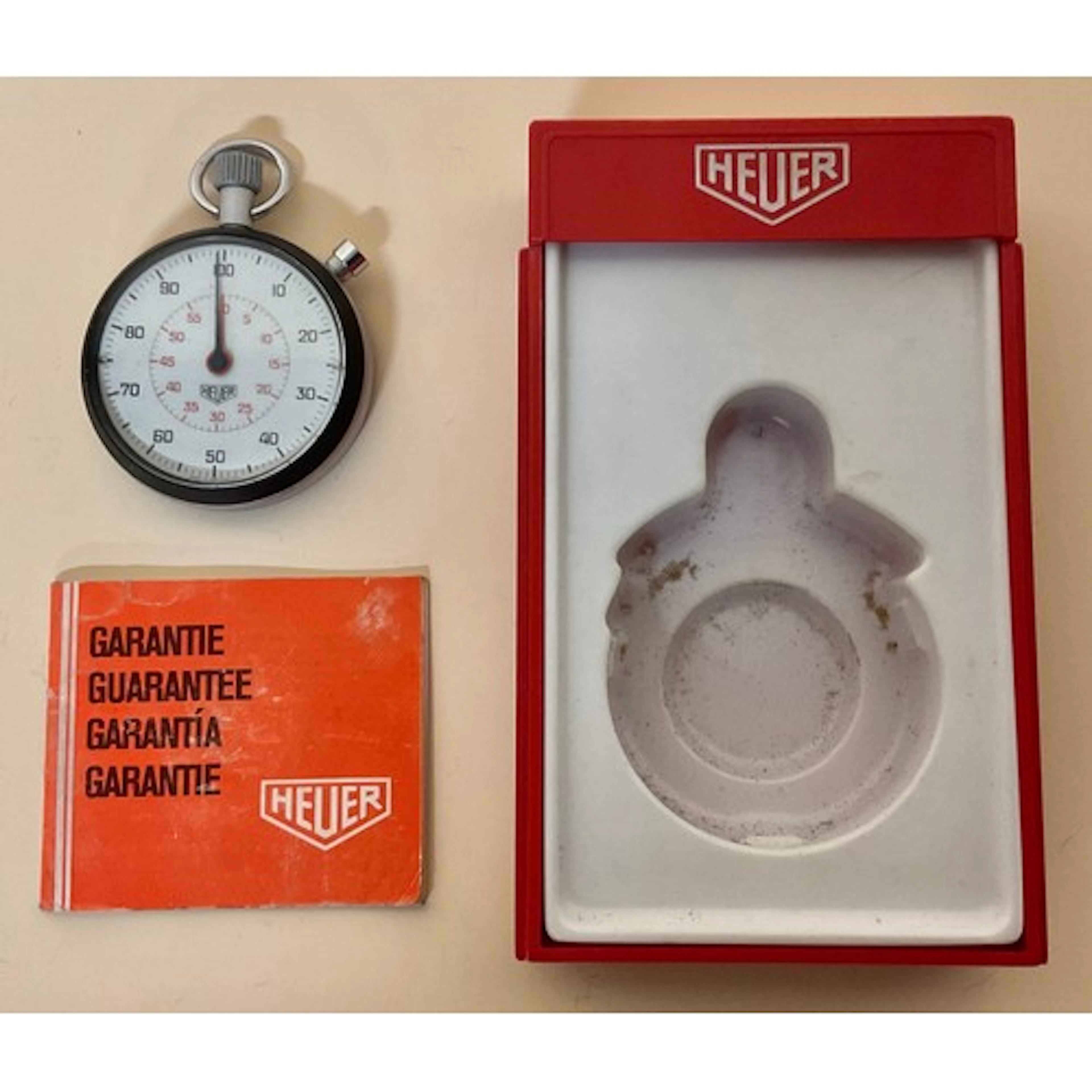 Watches - A Heuer 1/10 stopwatch, ref: W5160, 58mm case, Mot...