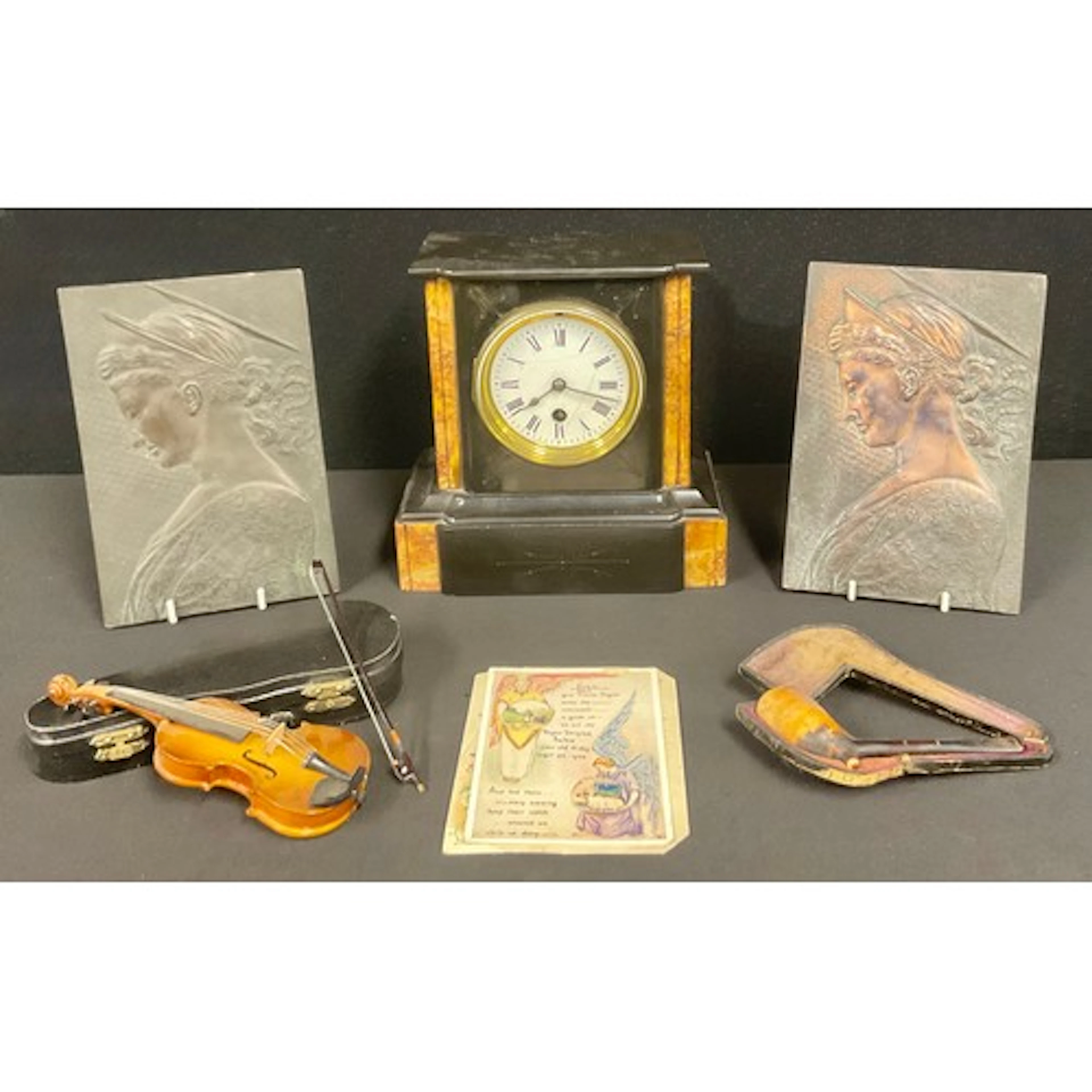 Boxes & Objects - a 19th century French Belge Noire mantel c...
