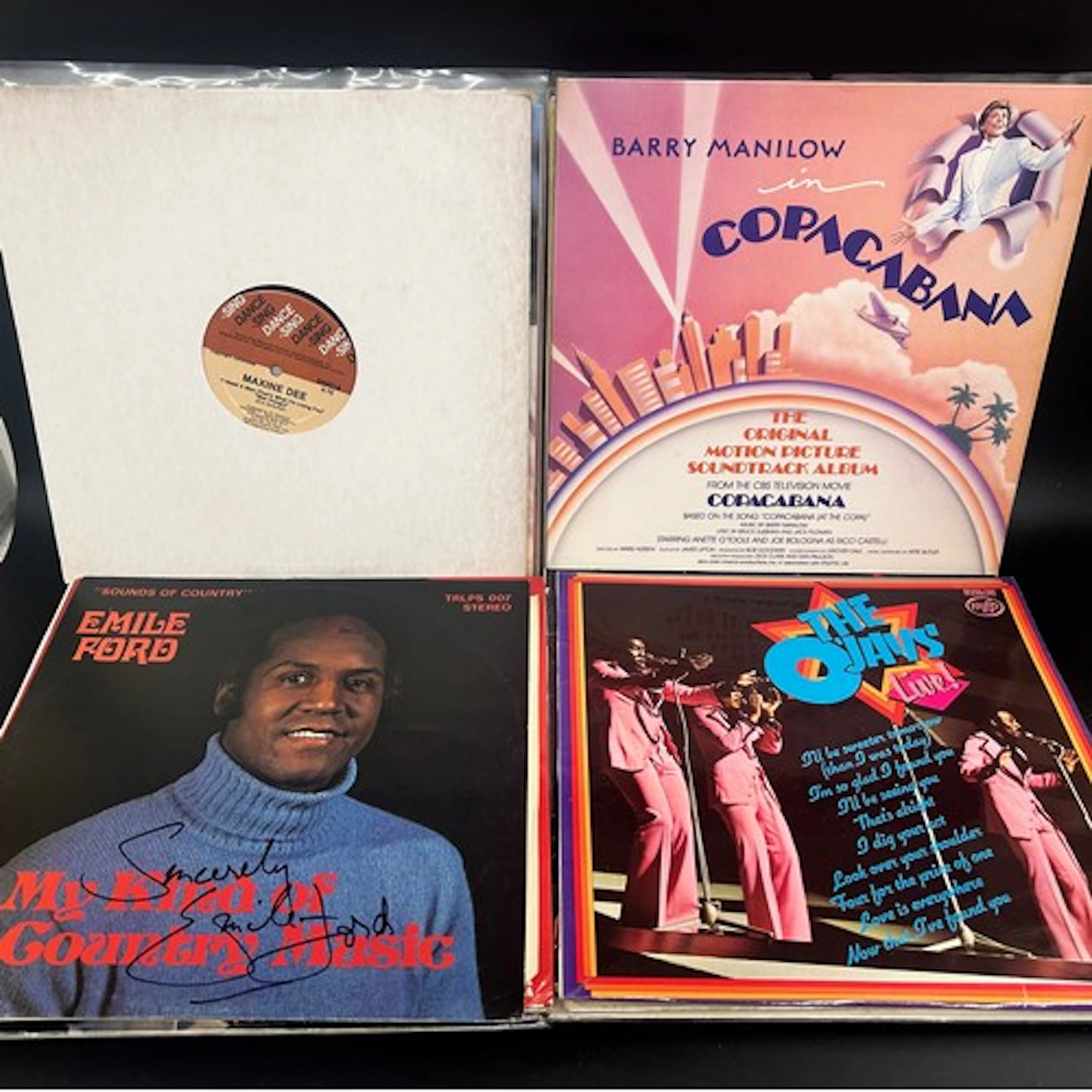 Large collection of assorted vinyl LP records to include Liz...