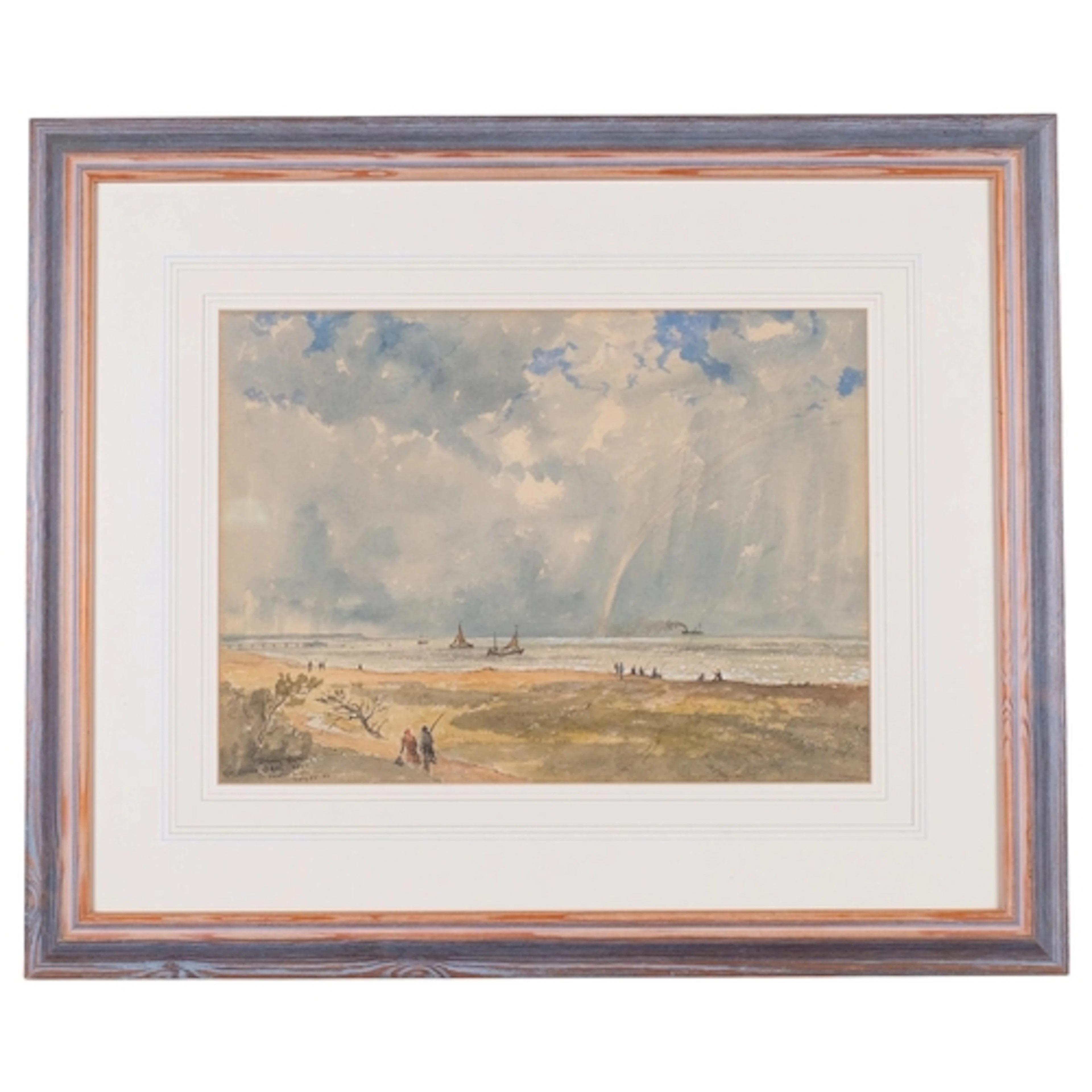 Ernest Wills, stormy evening Kingsdown Deal Kent, watercolou...