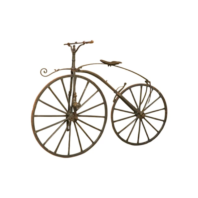 A Pierre Michaux-type 'Boneshaker' velocipede, an example of...