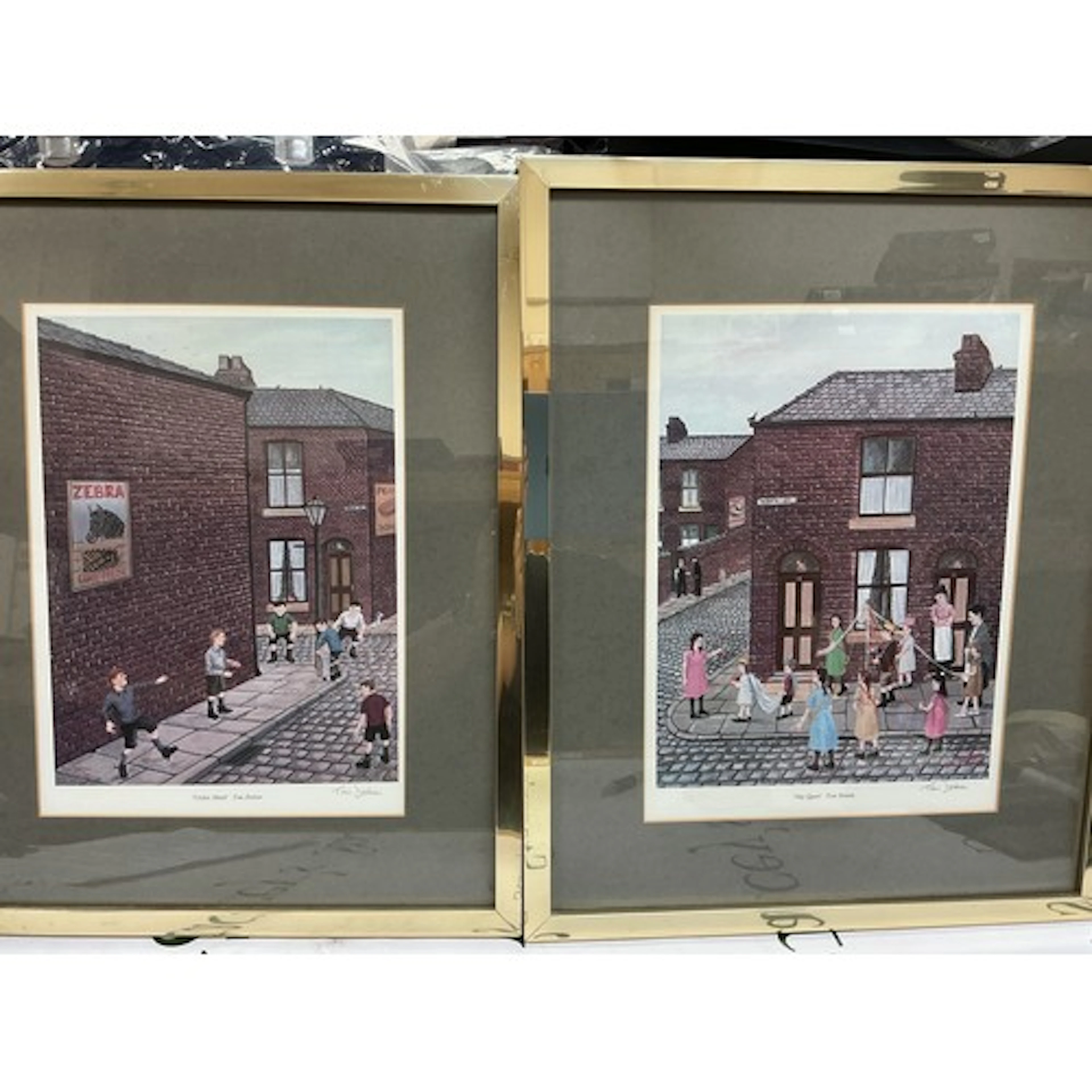 Two signed Tom Dodson prints comprising Cricket Match and Ma...