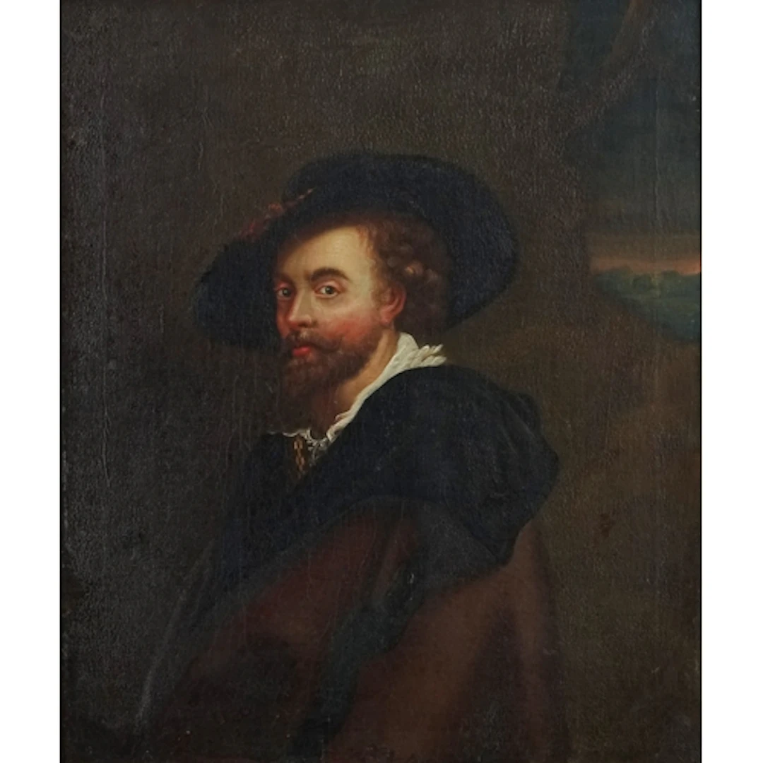 After Peter Paul Reubens - Self portrait, Old Master style o...