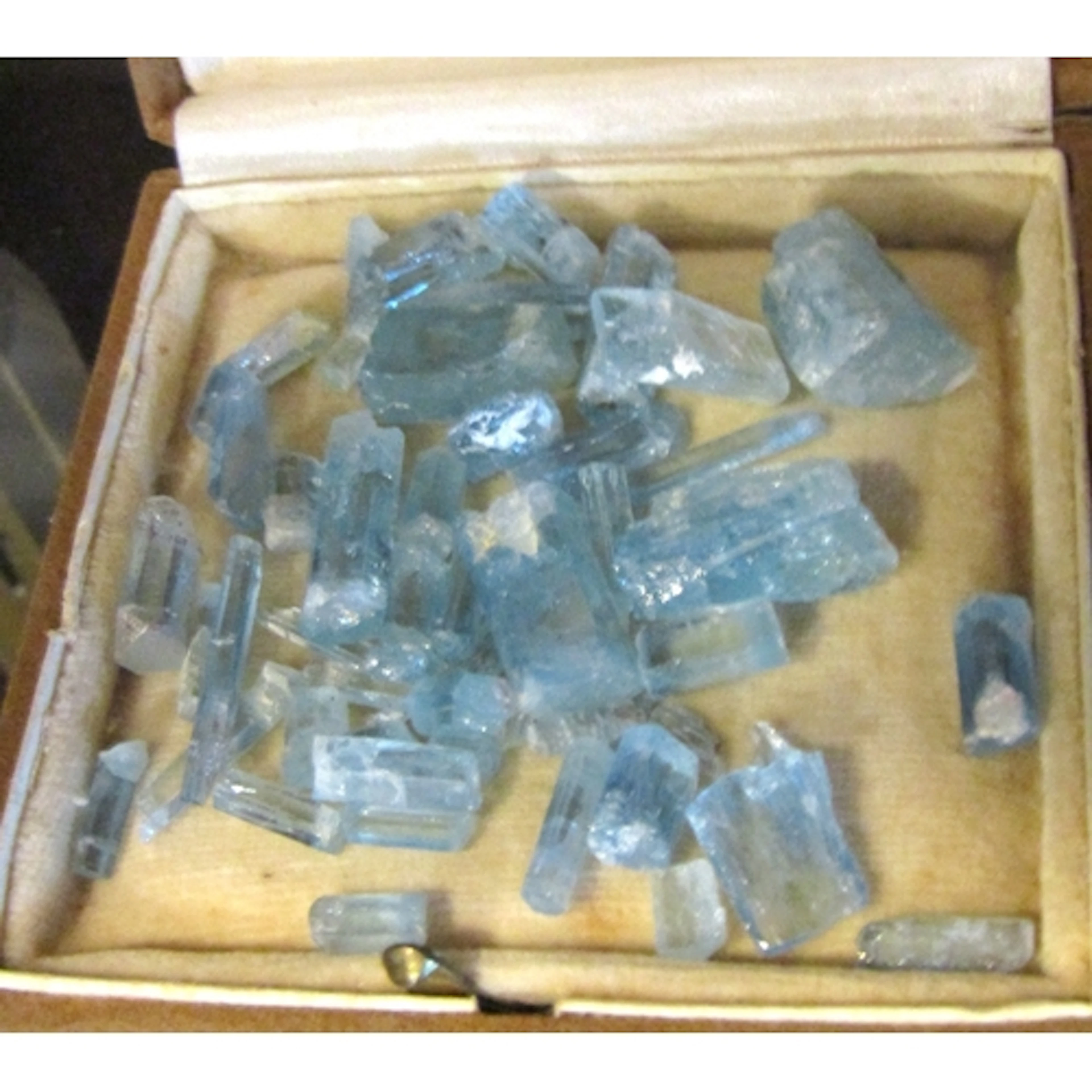 Collection of Aquamarine Gemstones Uncut Unpolished Good Cle...
