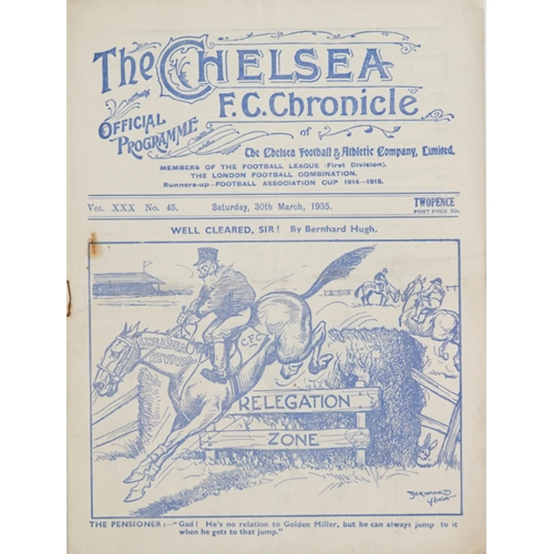 Chelsea F.C. Chronicle official football programme - Well Cl...
