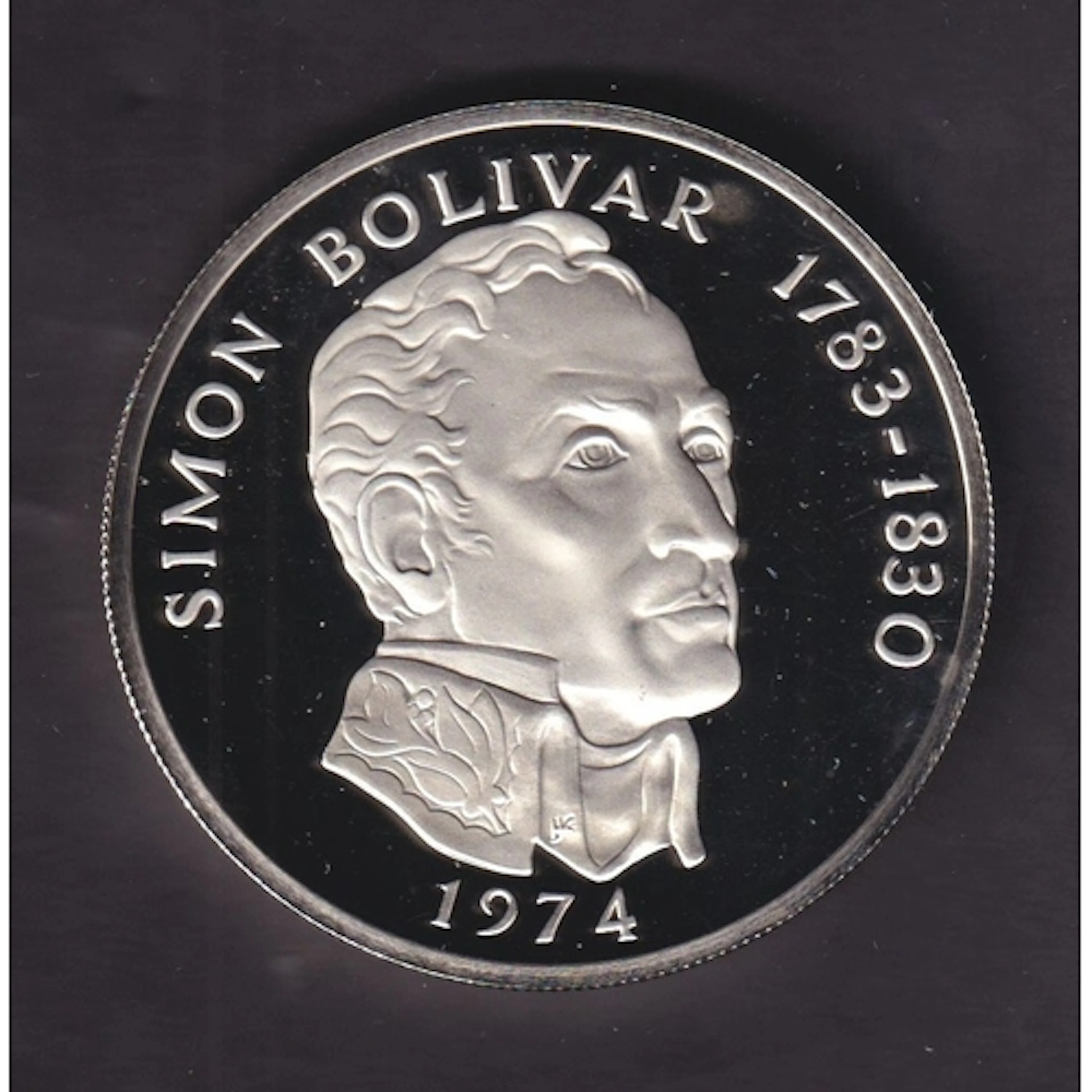 1974 Republic of Panama Silver (.925) Proof 20 Balboas coin,...