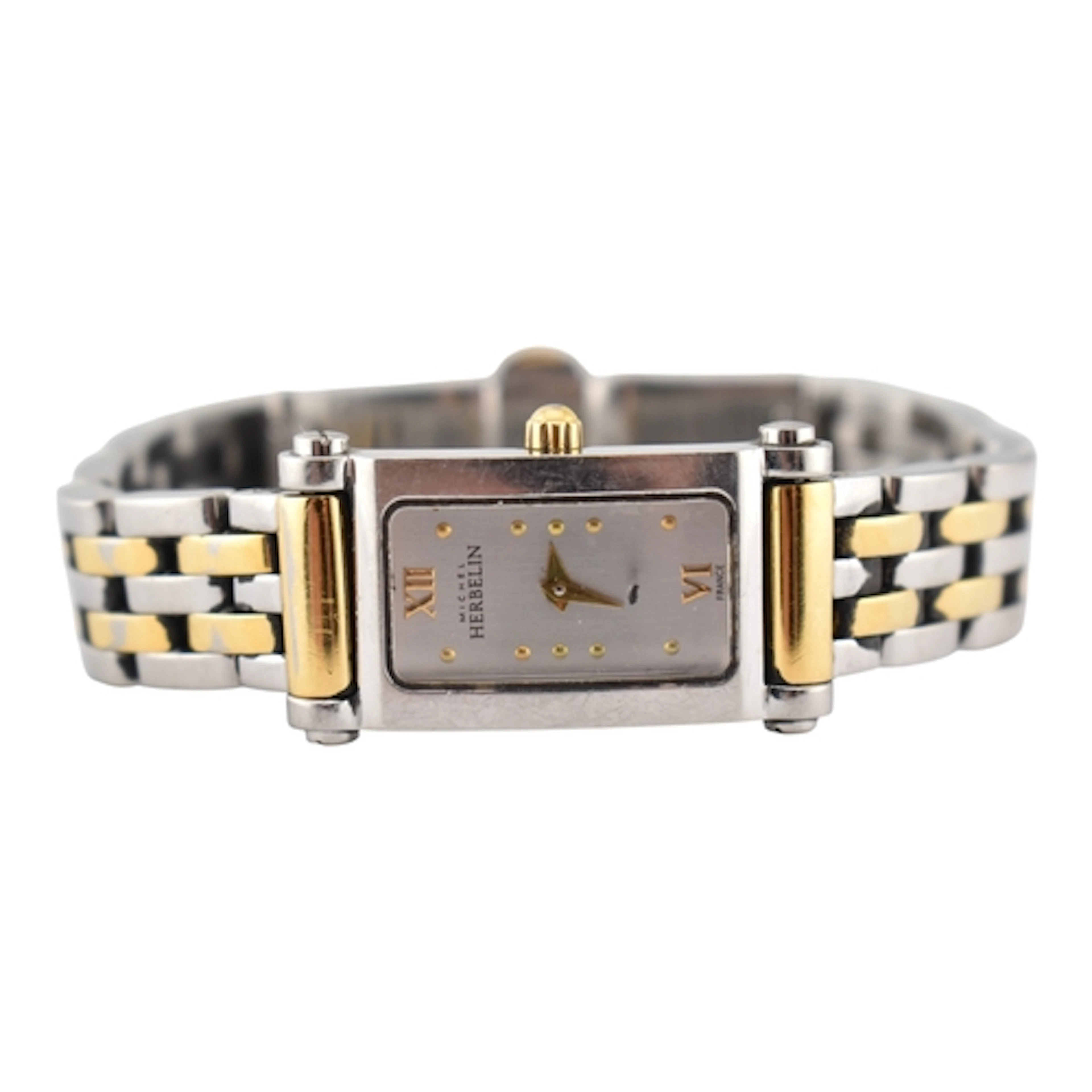 A contemporary Michel Herbelin bi-colour stainless steel lad...