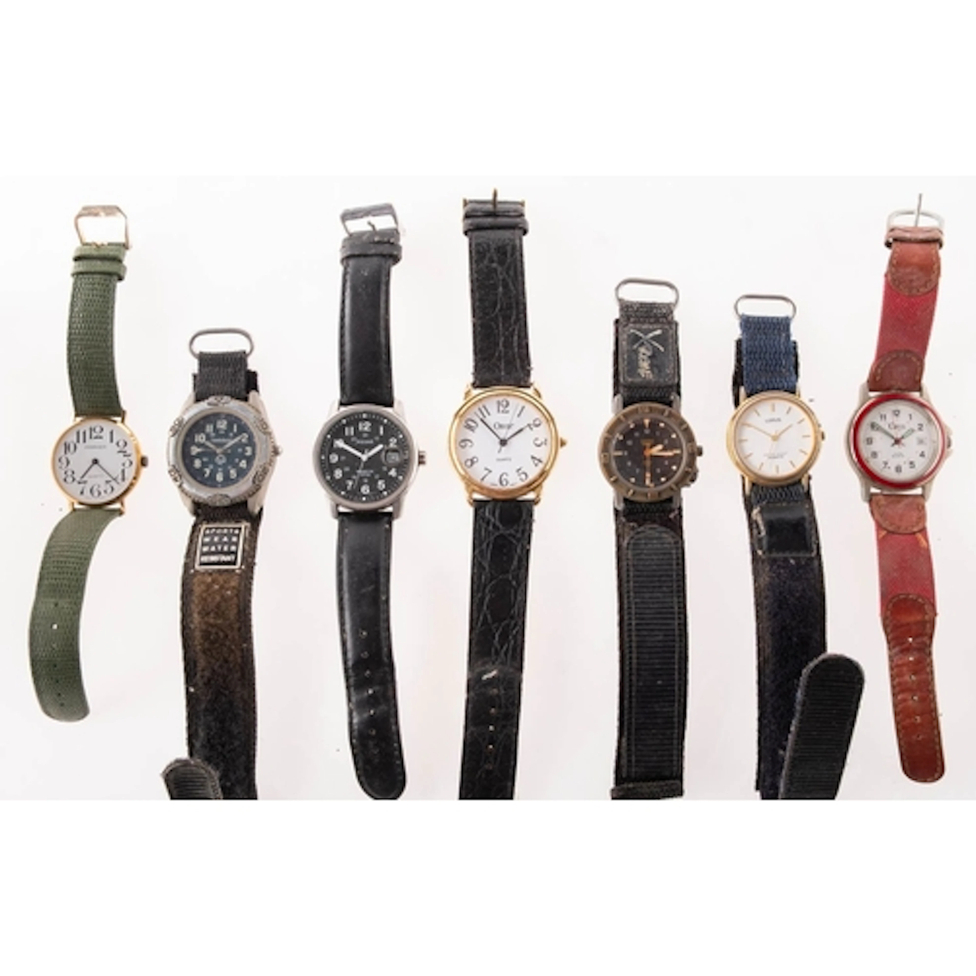 Six various designer and dress watches to include Lorus, Orv...