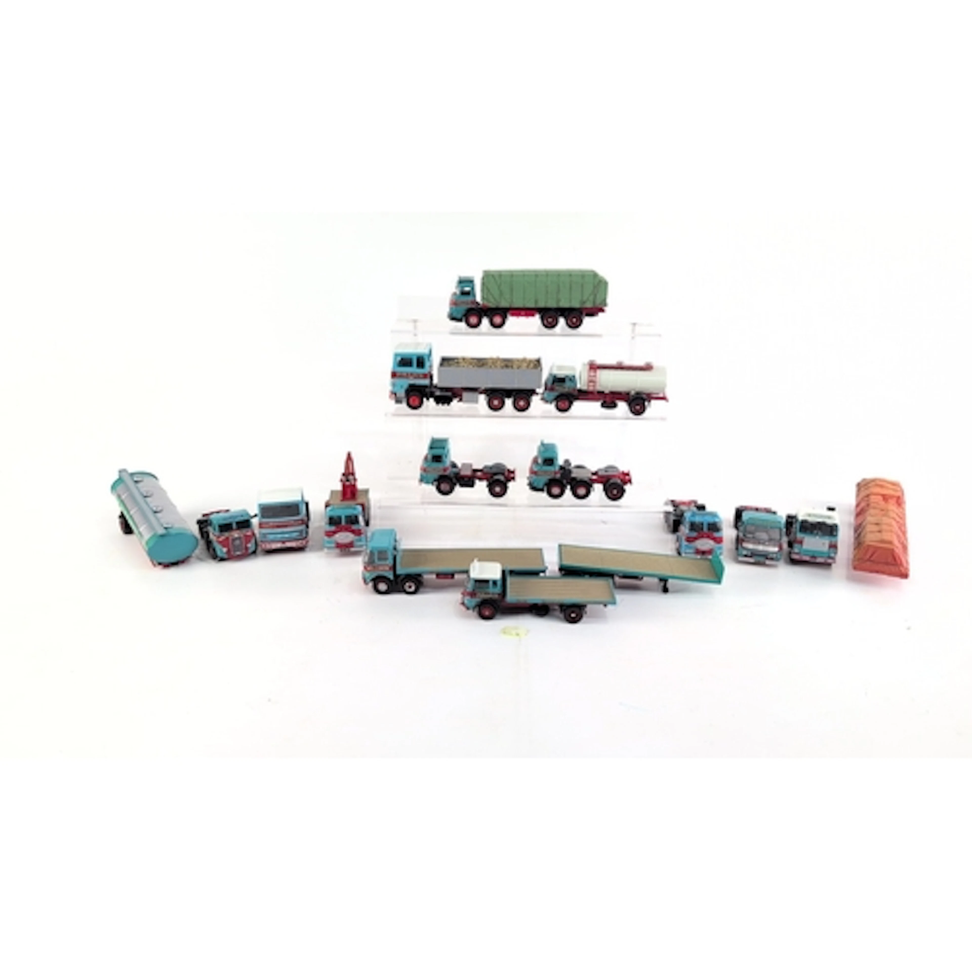 A collection of painted Corgi die-cast model commercial vehi...