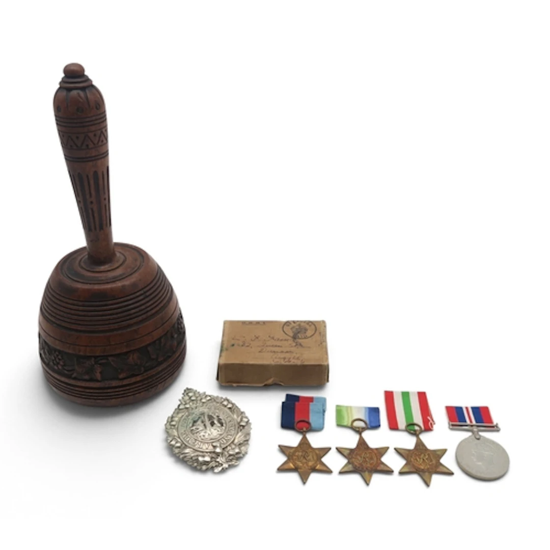 A late-Victorian turned and carved mahogany ceremonial malle...