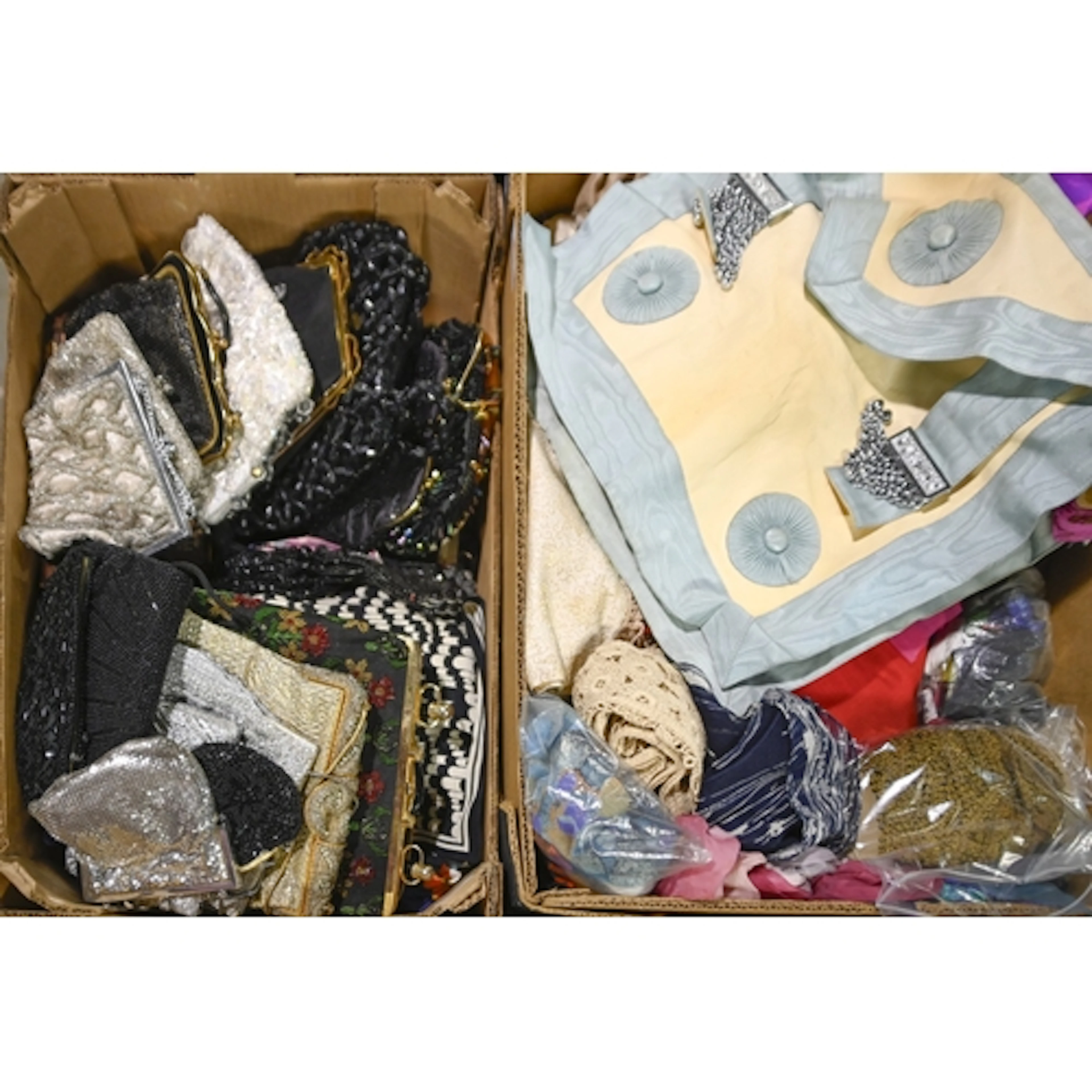 Vintage clothing, accessories and linens, to include miscell...