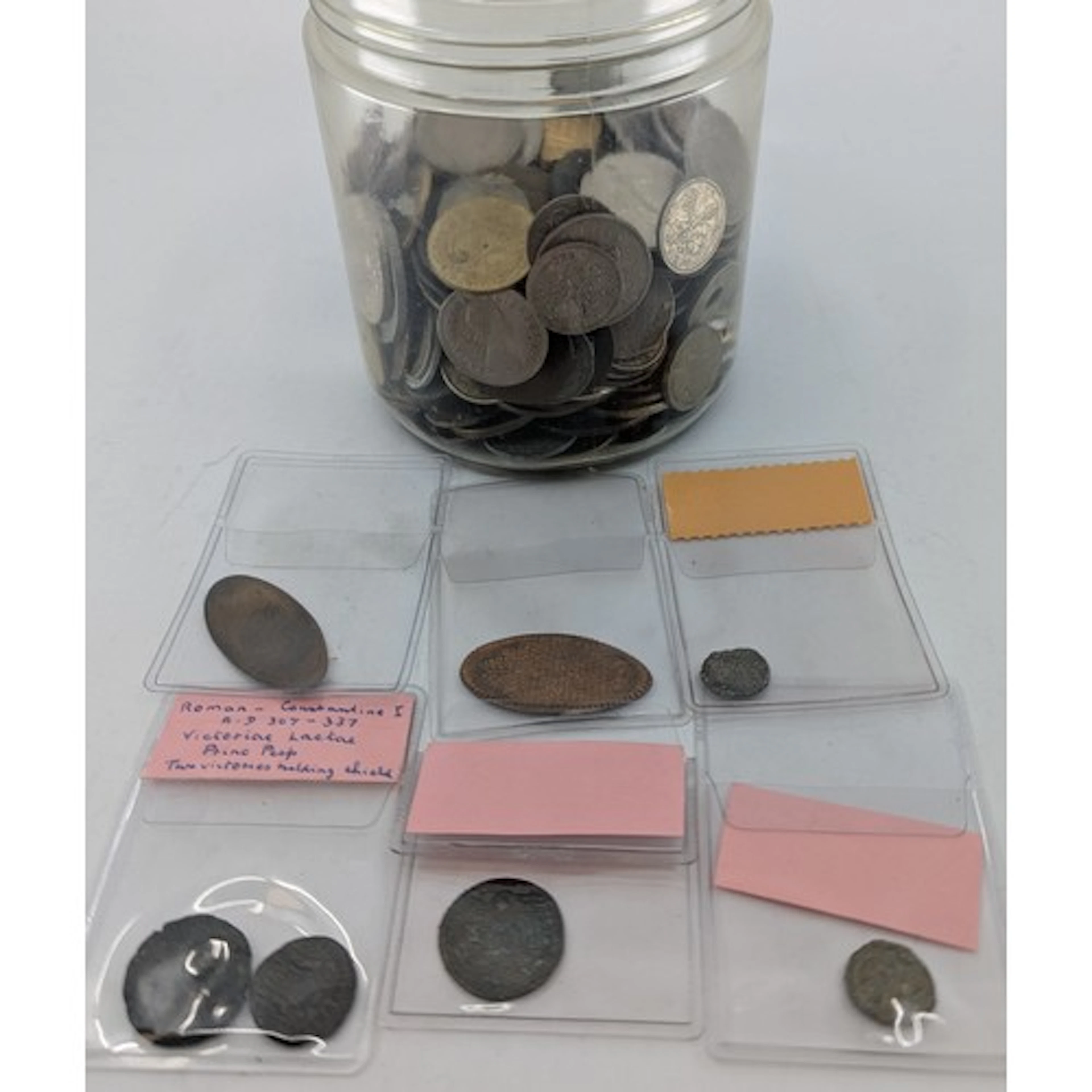 Numismatics - International coins and tokens inc Roman Const...