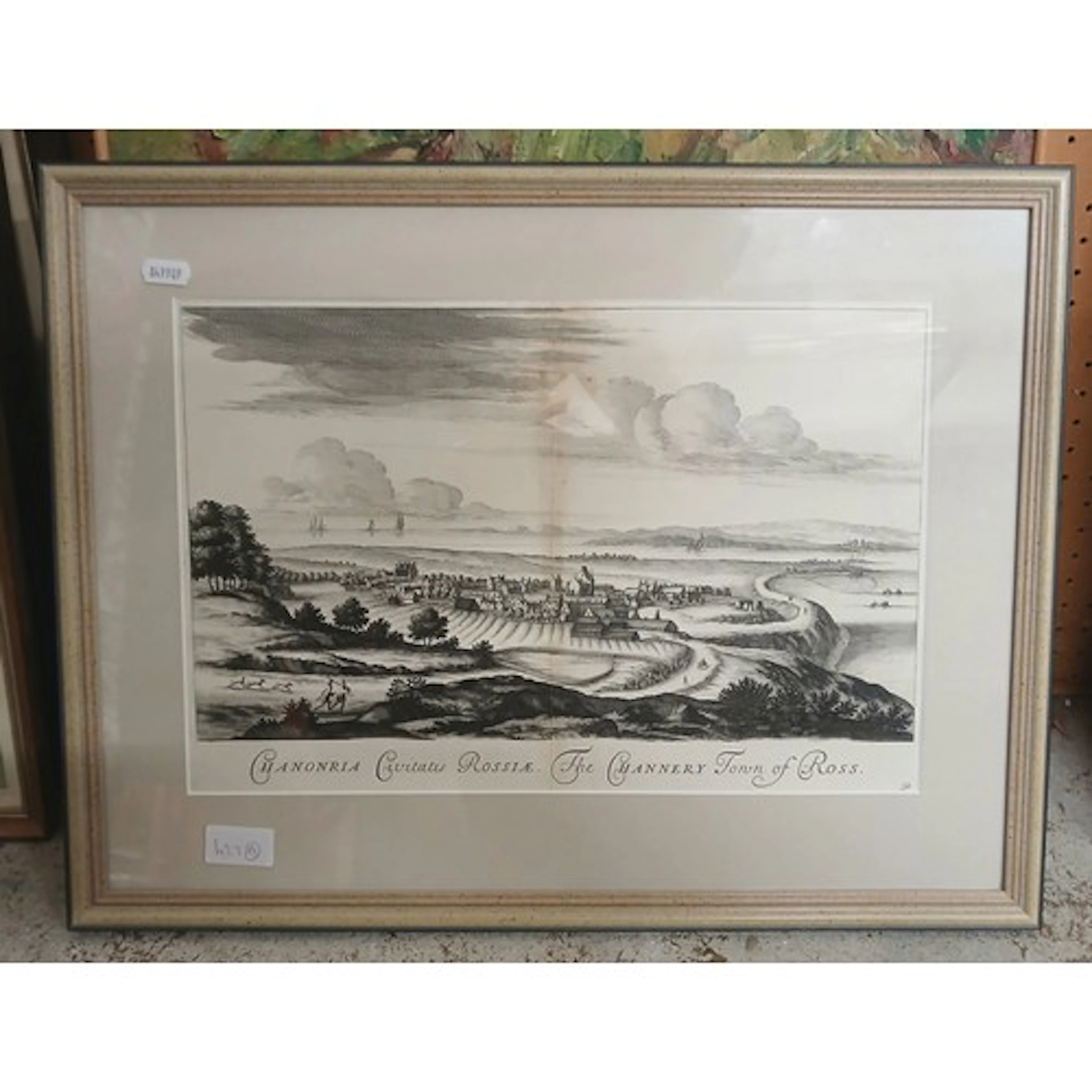 'The Channery town of Ross' Lithograph originally drawn 1659...