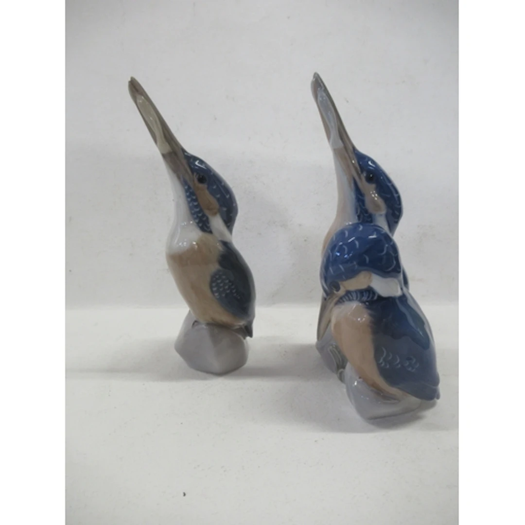 A Royal Copenhagen model, of a kingfisher, together with a B...