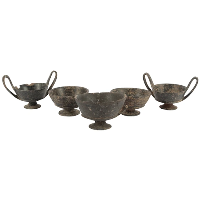A group of Etruscan Bucchero type ware, believed circa 625-5...