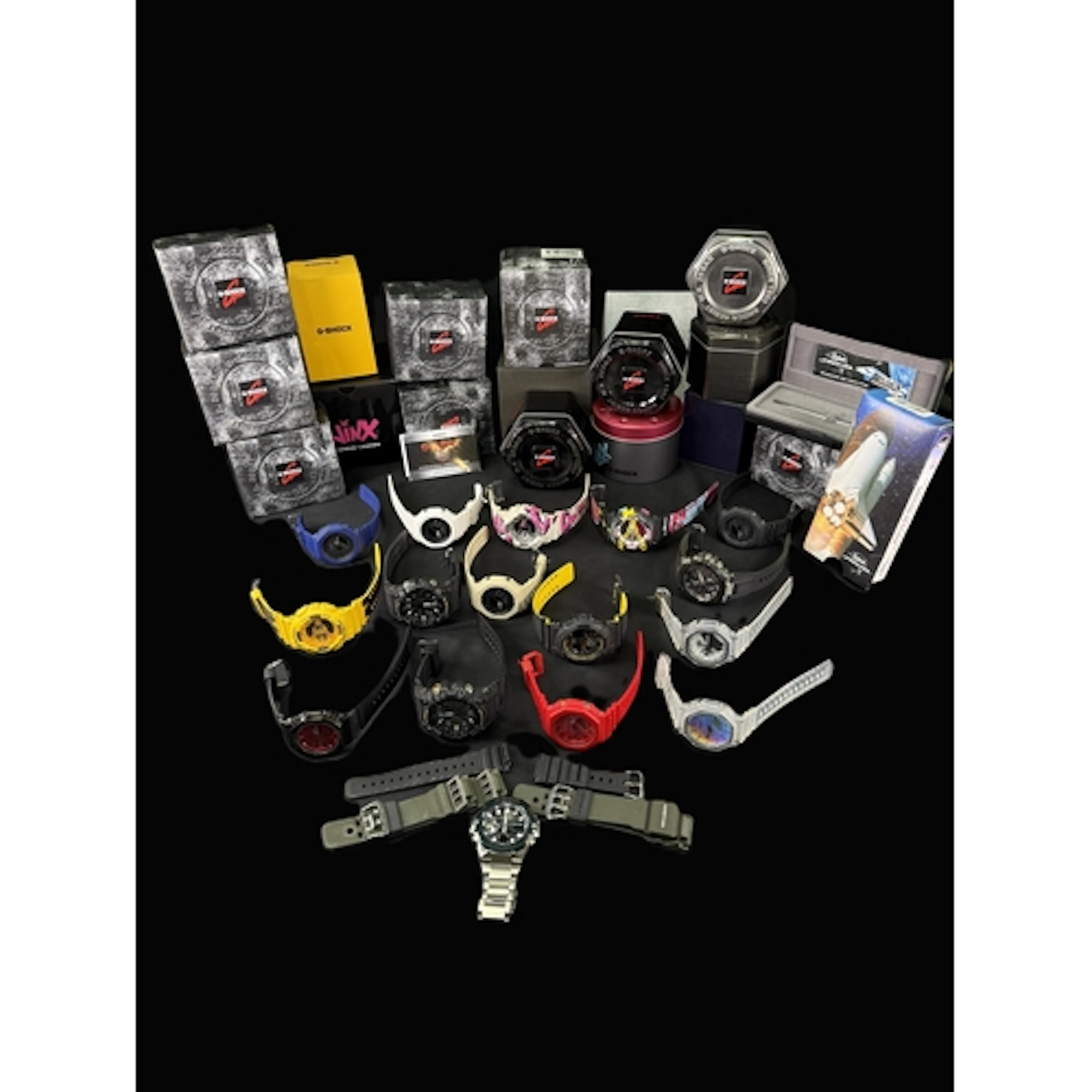 CASIO G-SHOCK, a collection of 15 including Jinx limited edi...