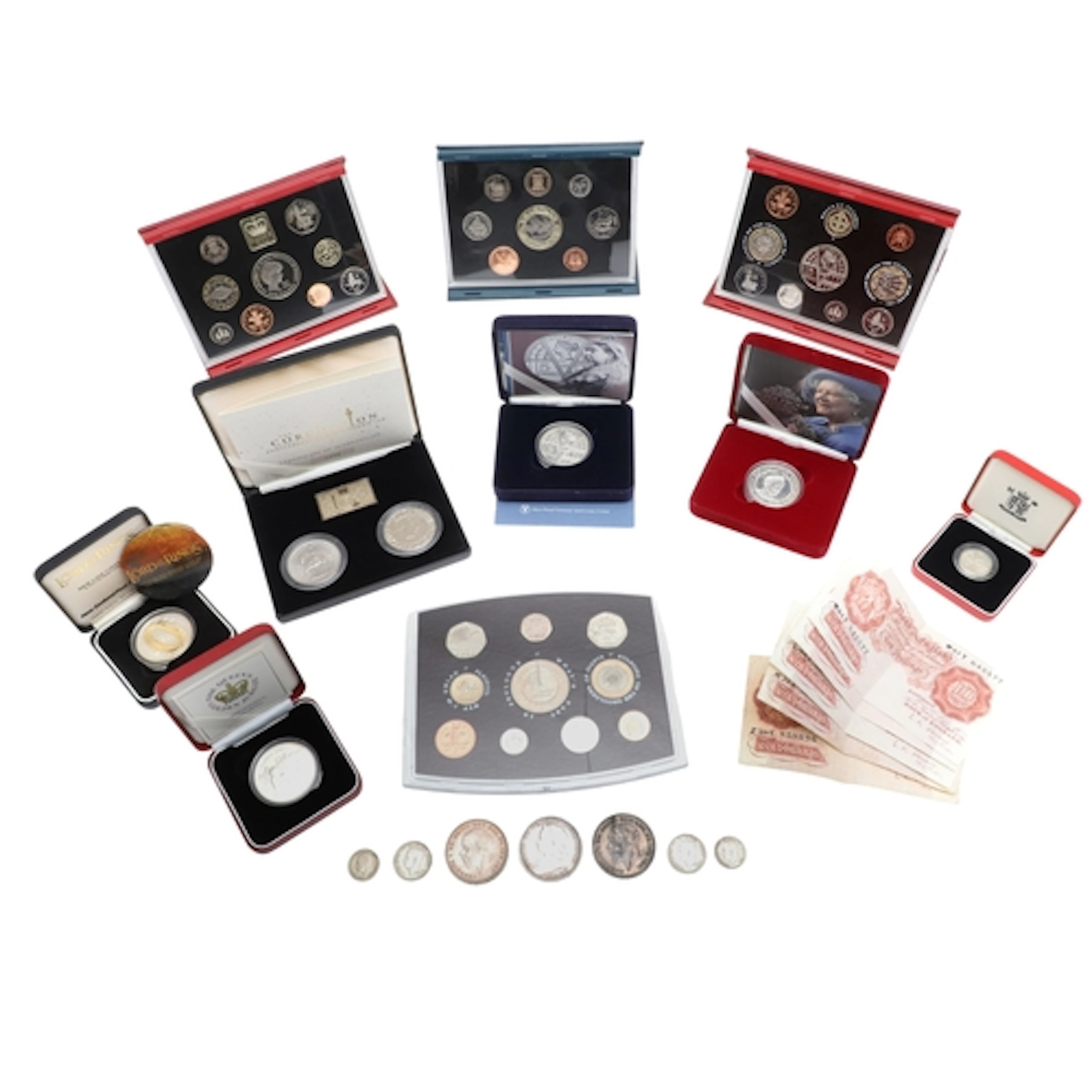 A COLLECTION OF SILVER AND OTHER RESENT ISSUES. A collection...