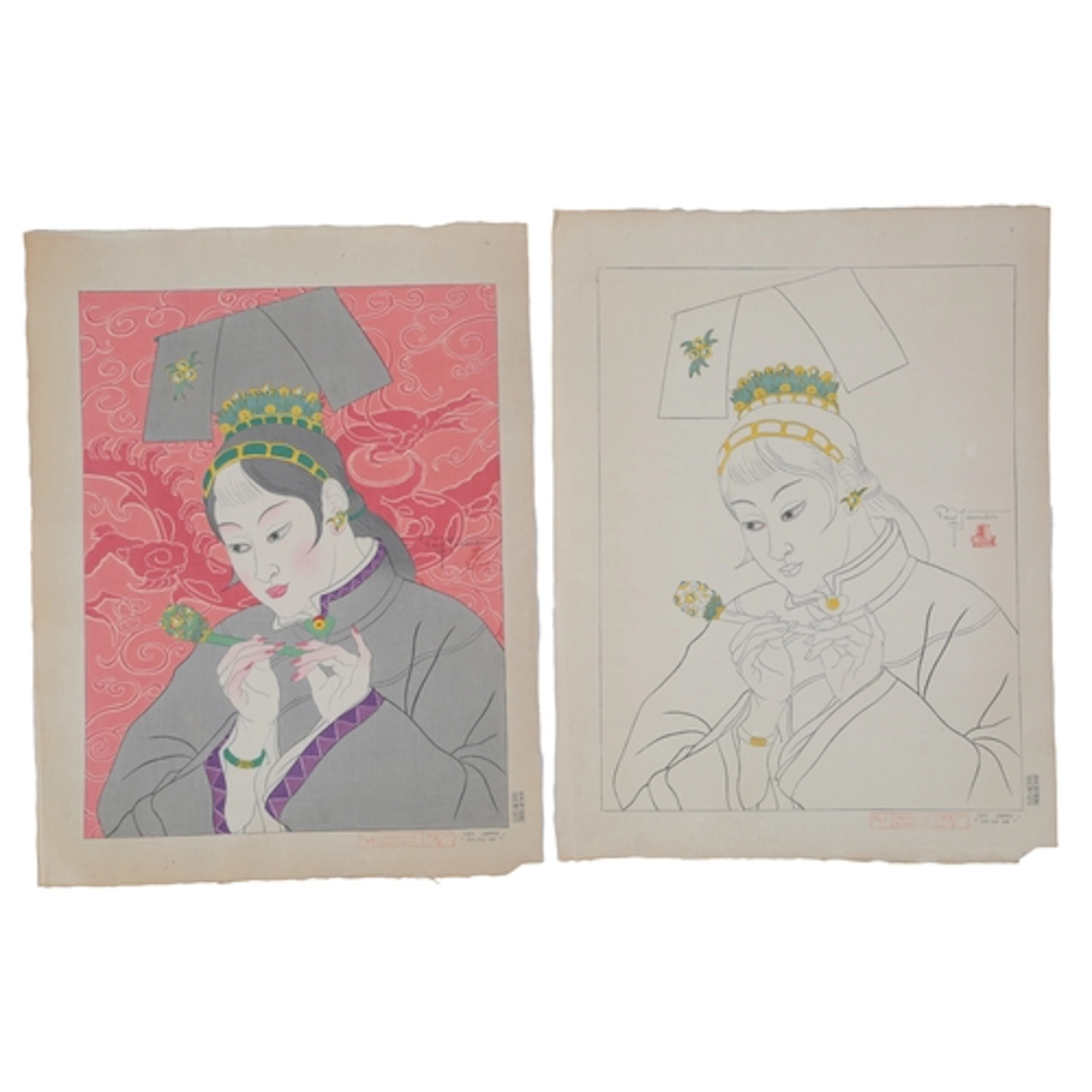 Paul Jacoulet (active in France and then Japan, 1896-1960) ...