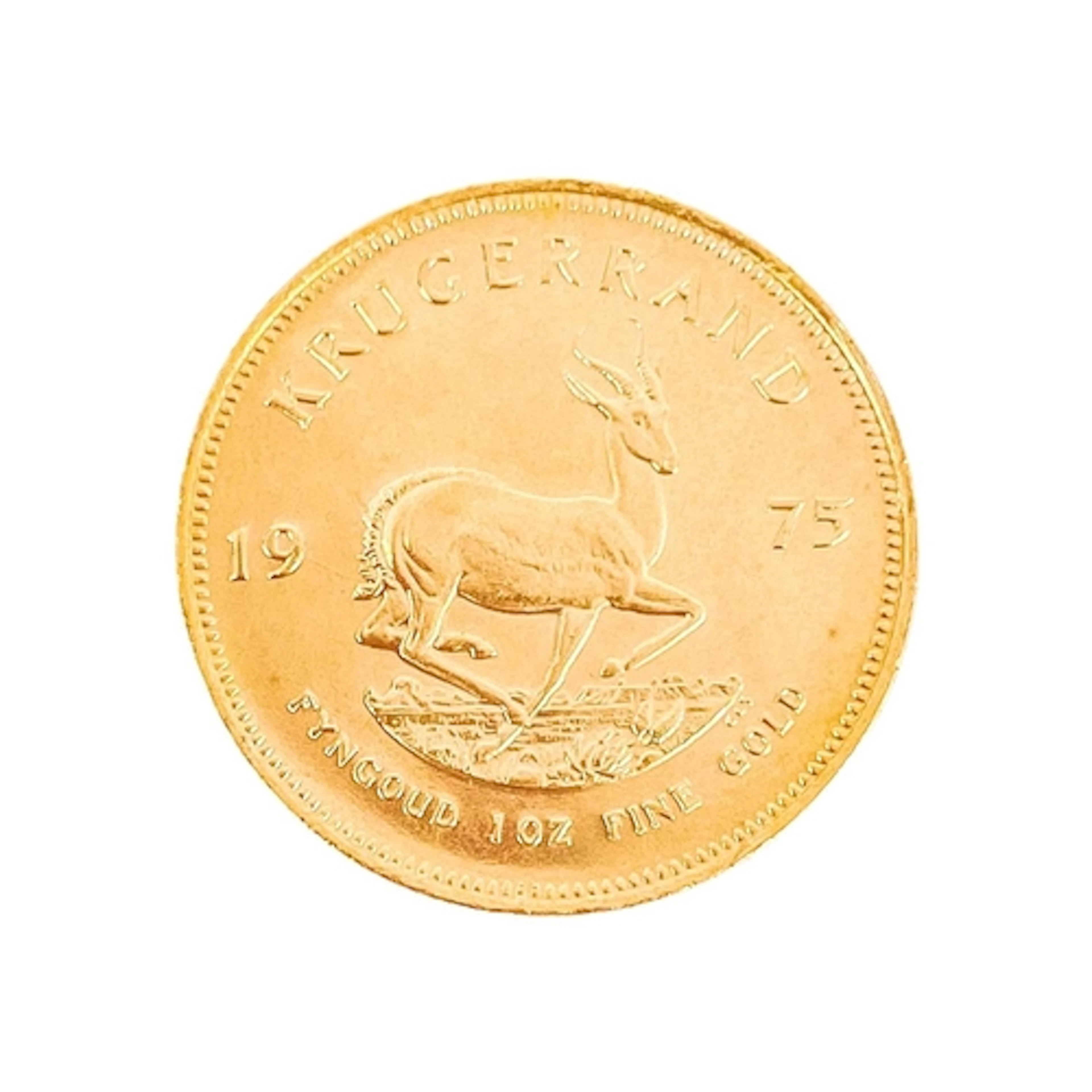 1975 Gold full Krugerrand. 1975 gold full Krugerrand in ef c...