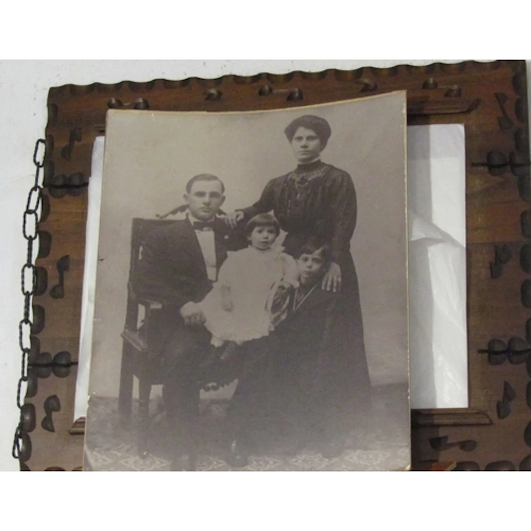 Family Portrait Photograph Alcapone with Wife Mary Josephine...