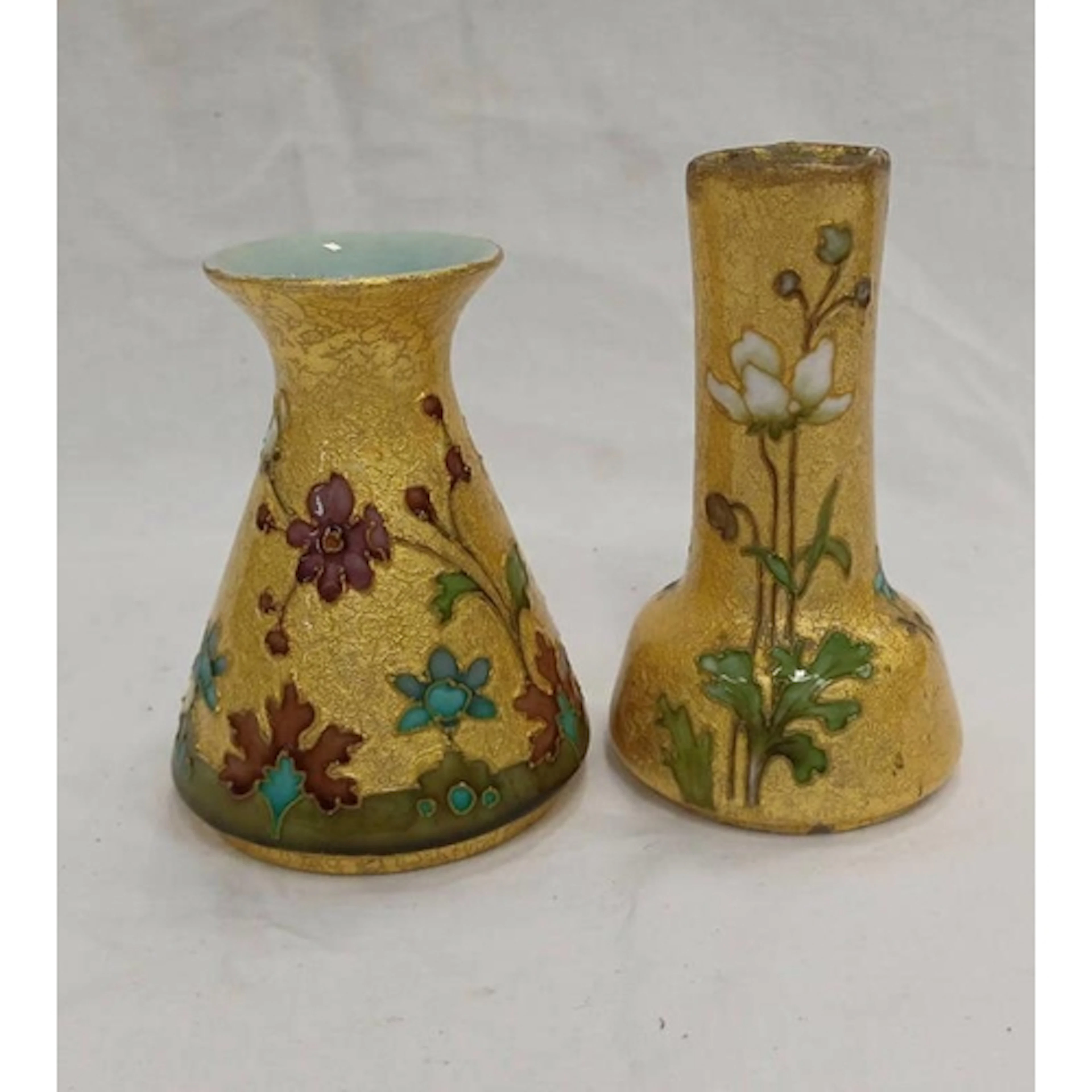 ART NOUVEAU PAUL MILET SEVRES BEAKER VASE SIGNED H HERBERT &...