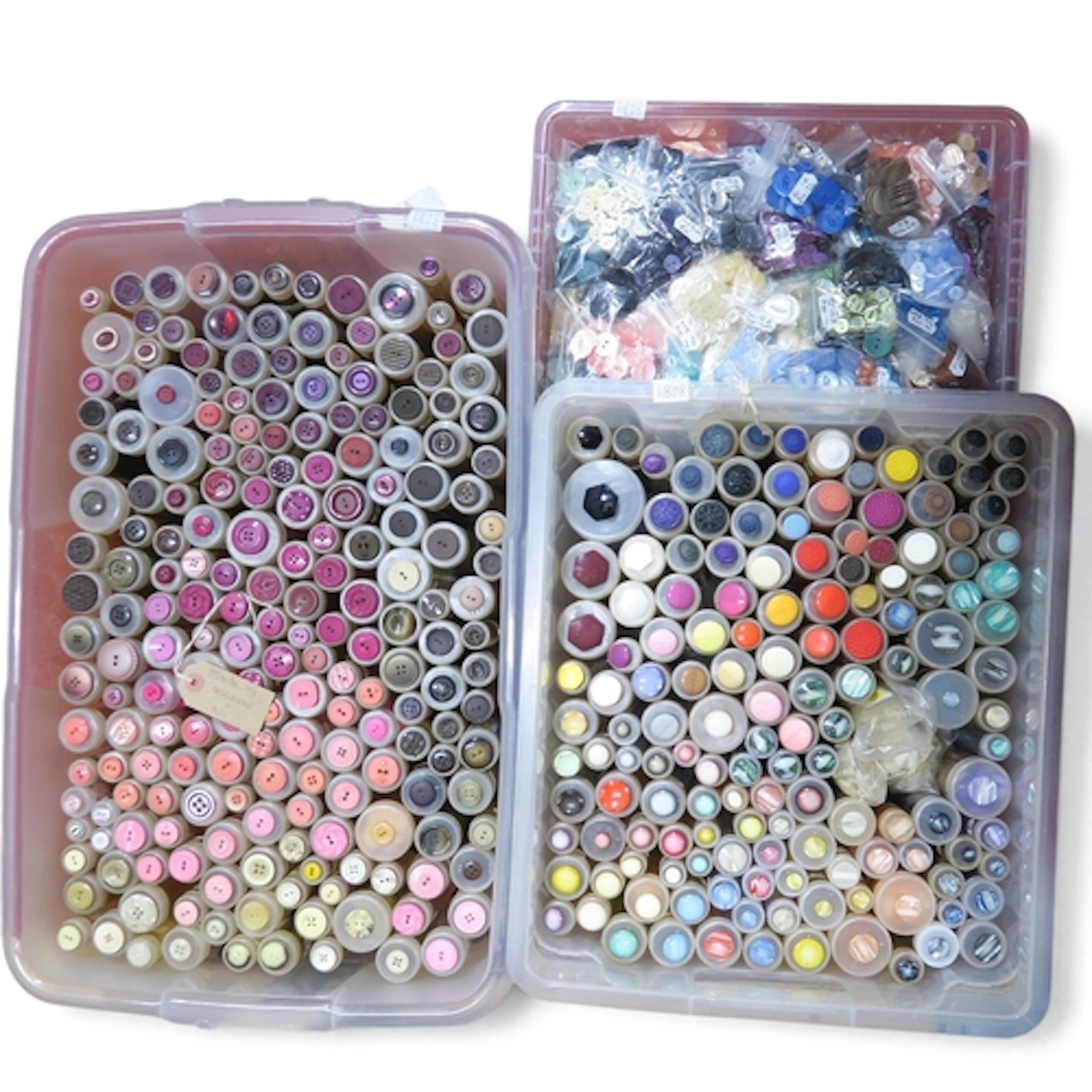 A large collection of buttons to include fisheye and texture...