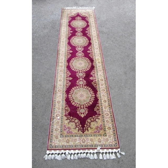 Good quality Sino-Persian runner, with a quadruple lobed med...