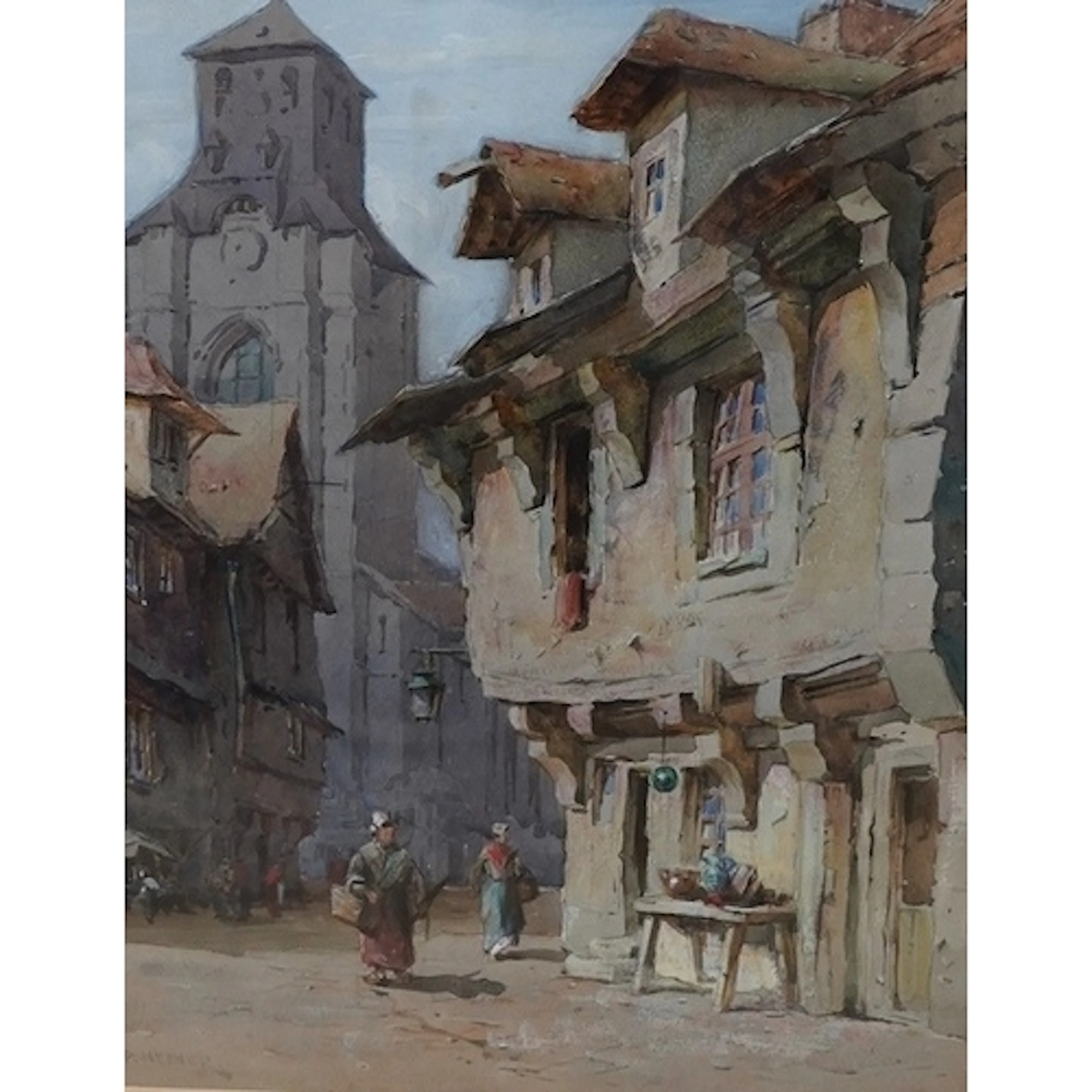Herbert Parsons Weaver (1872-1945), 'Timber Houses at Lisieu...
