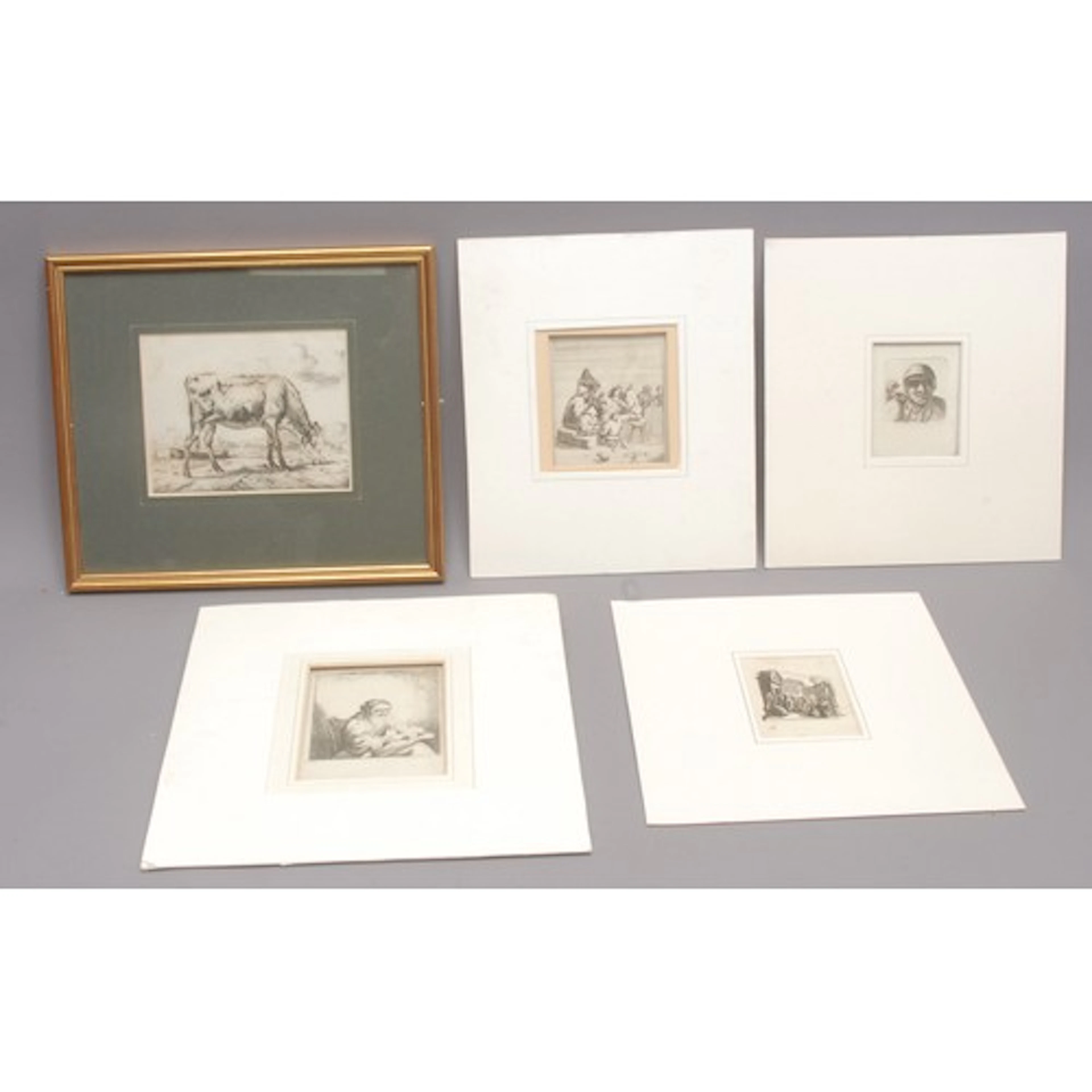 Adriaen van de Velde (1636 - 1672), after, Grasende Kuh (Gra...