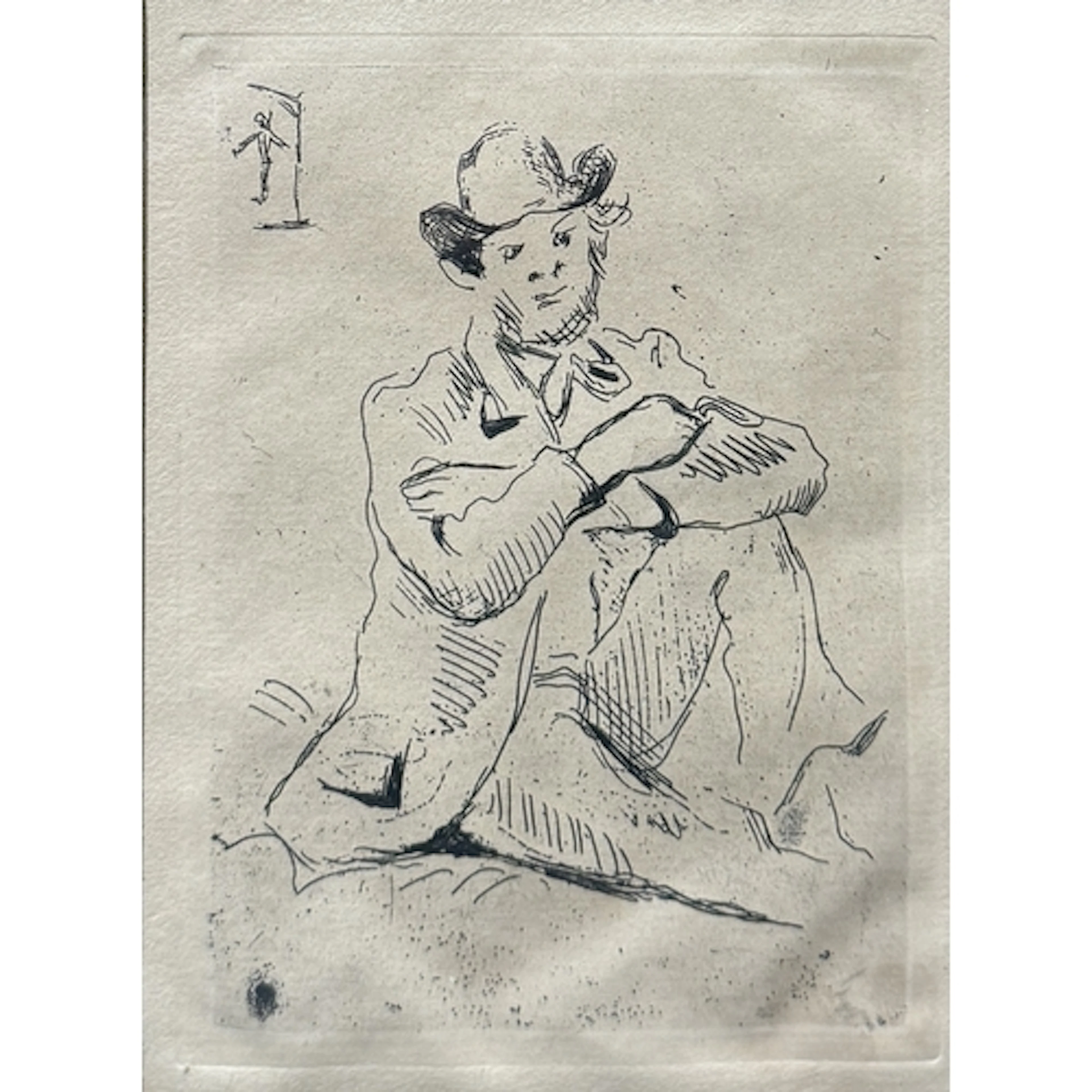 PAUL CEZANNE (FRENCH 1839-1906): AN ETCHING AND DRYPOINT ON ...