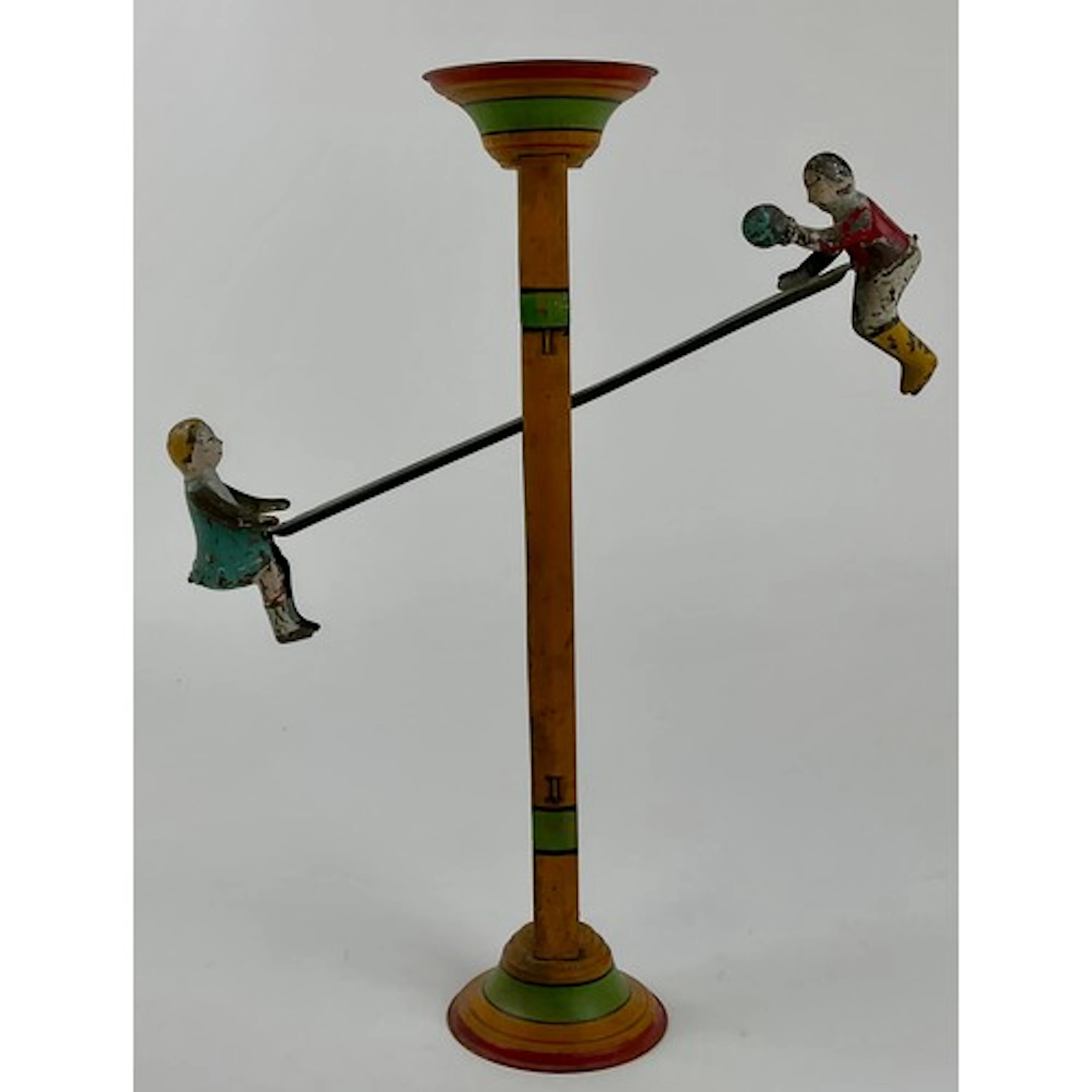 An early 20th century tinplate Sea-Saw toy, by Gibbs Toys, U...