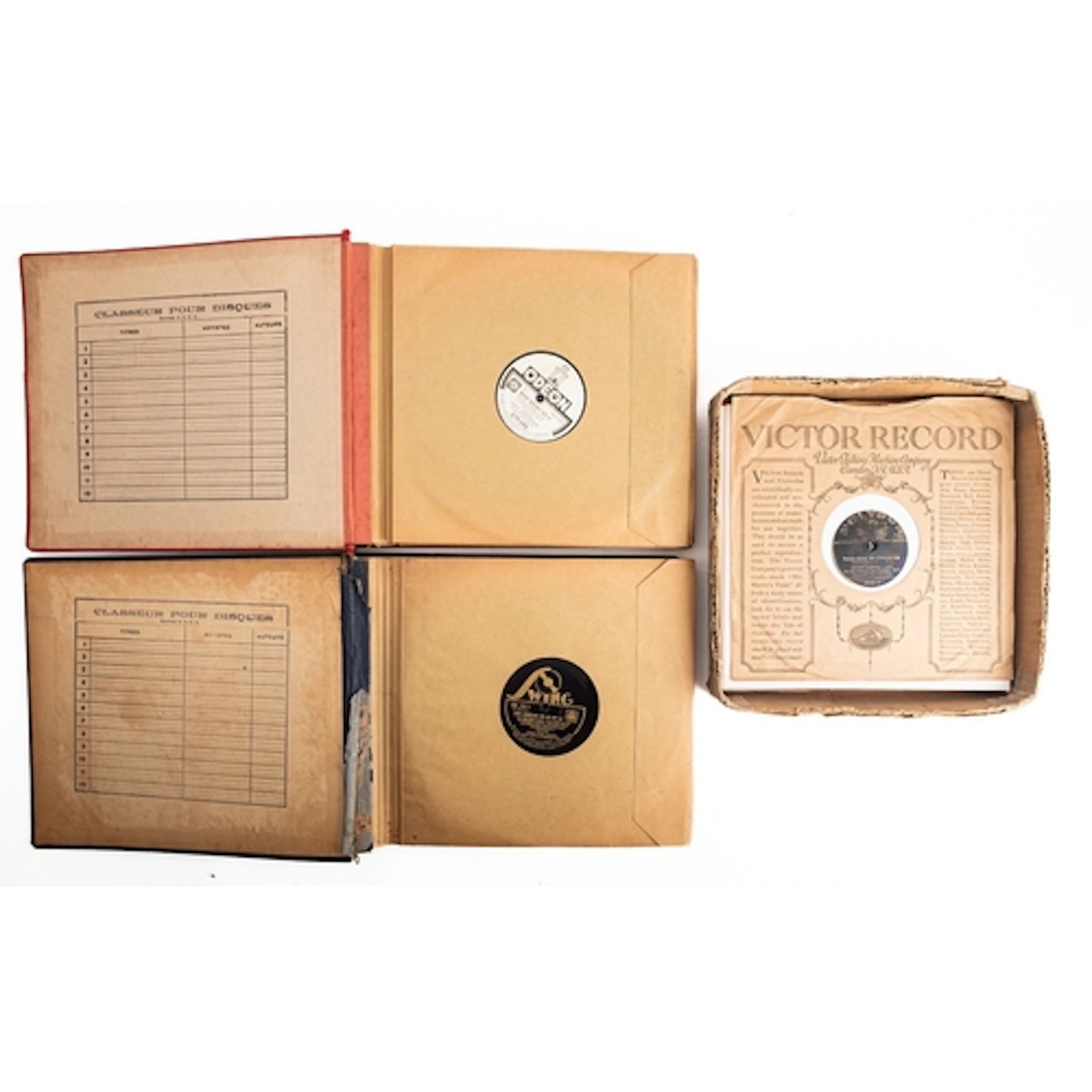 2 Books of 78 rpm records in hard covers: Artists include Th...