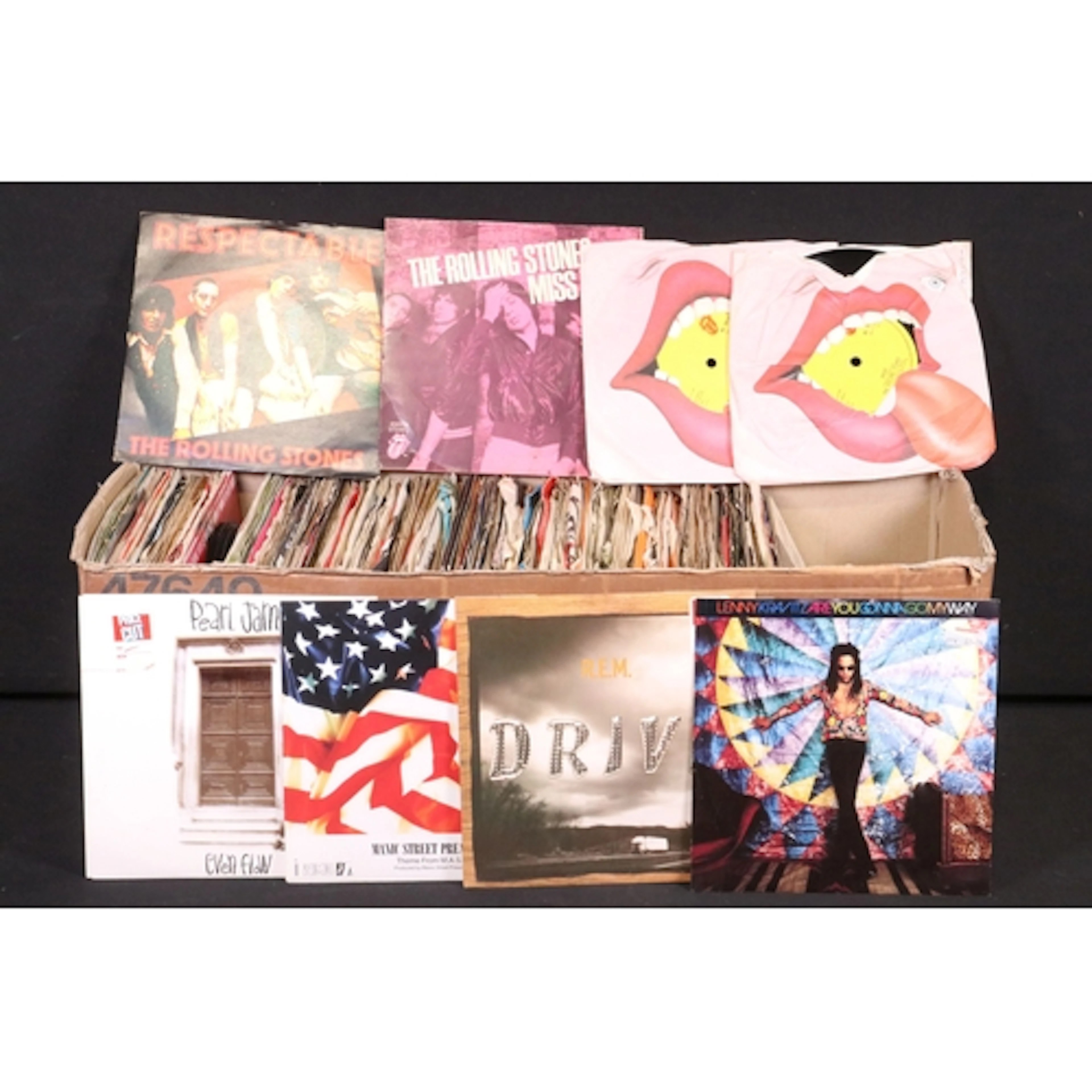 Vinyl - Over 150 Rock & Pop 7" singles to include Pearl Jam,...