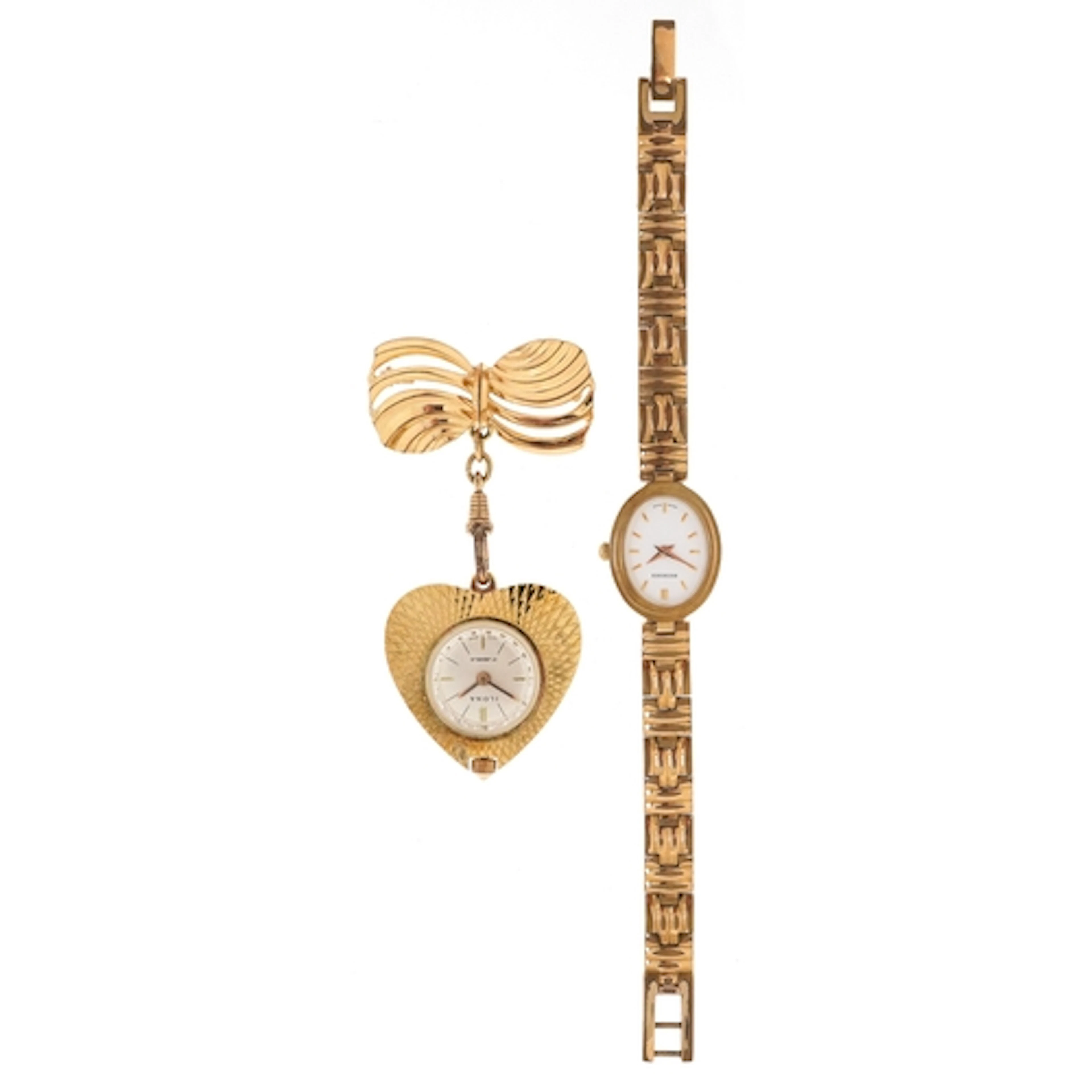 Two vintage ladies watches comprising Bucherer wristwatch an...