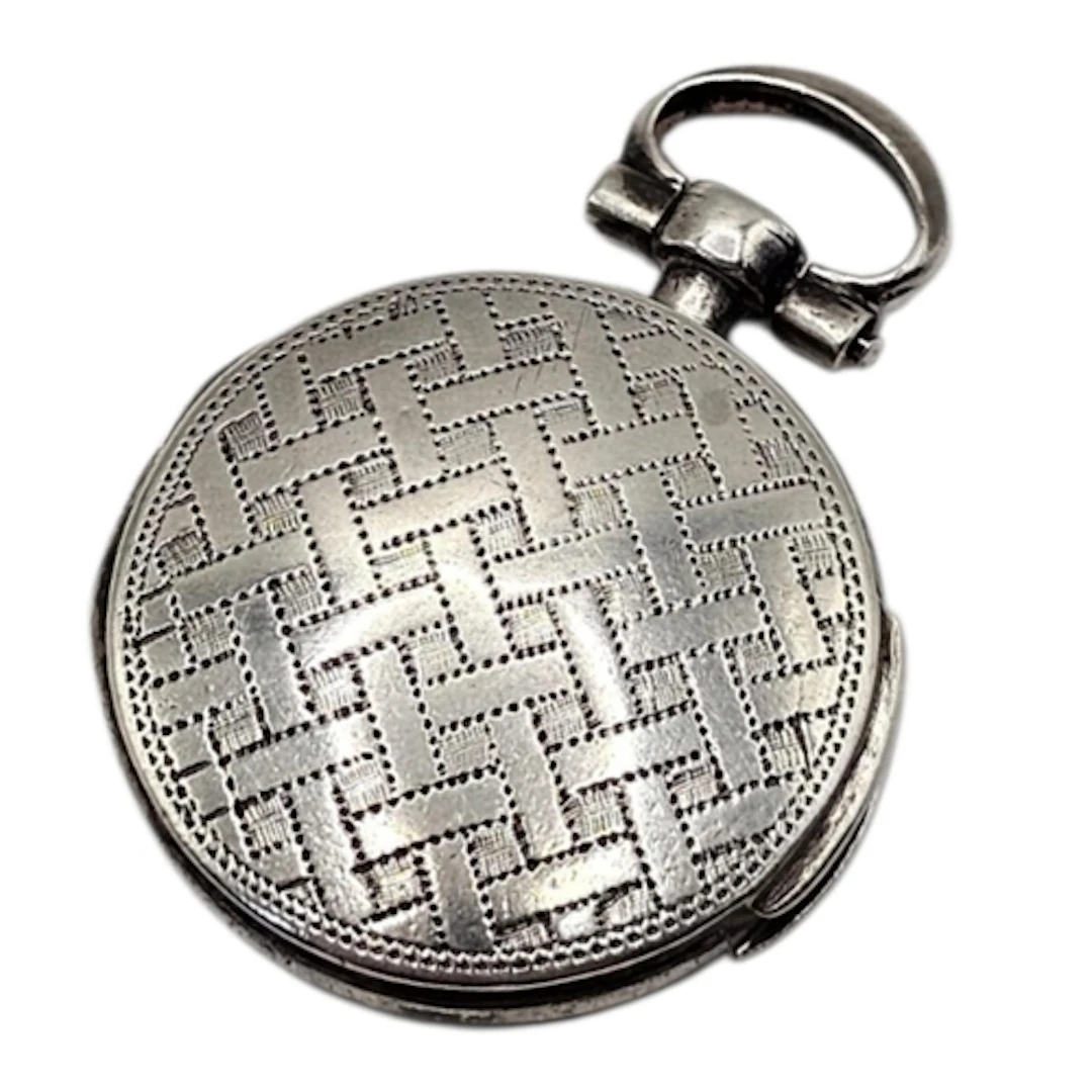 A RARE SMALL CIRCULAR GEORGIAN SILVER VINAIGRETTE Circular f...