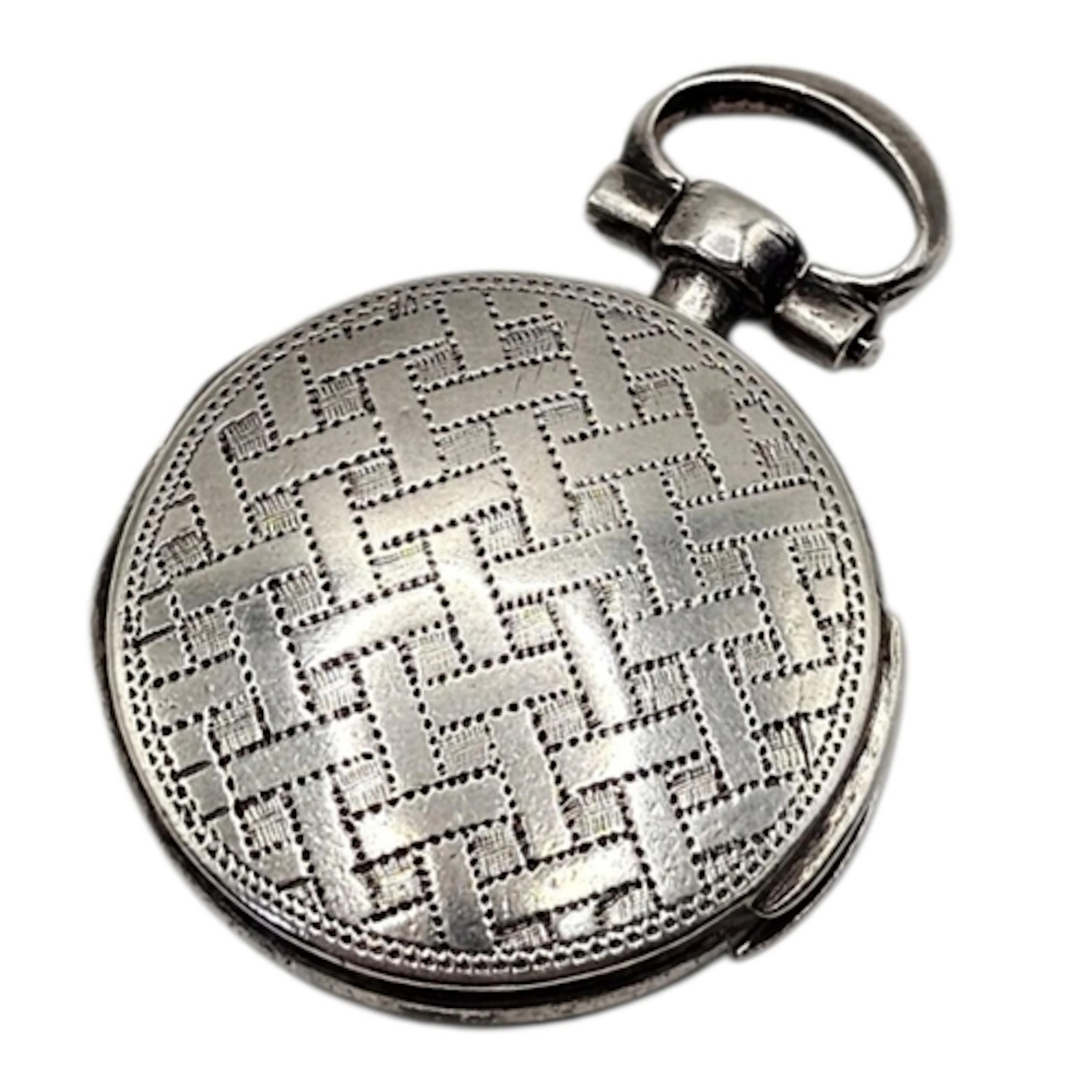 A RARE SMALL CIRCULAR GEORGIAN SILVER VINAIGRETTE Circular f...