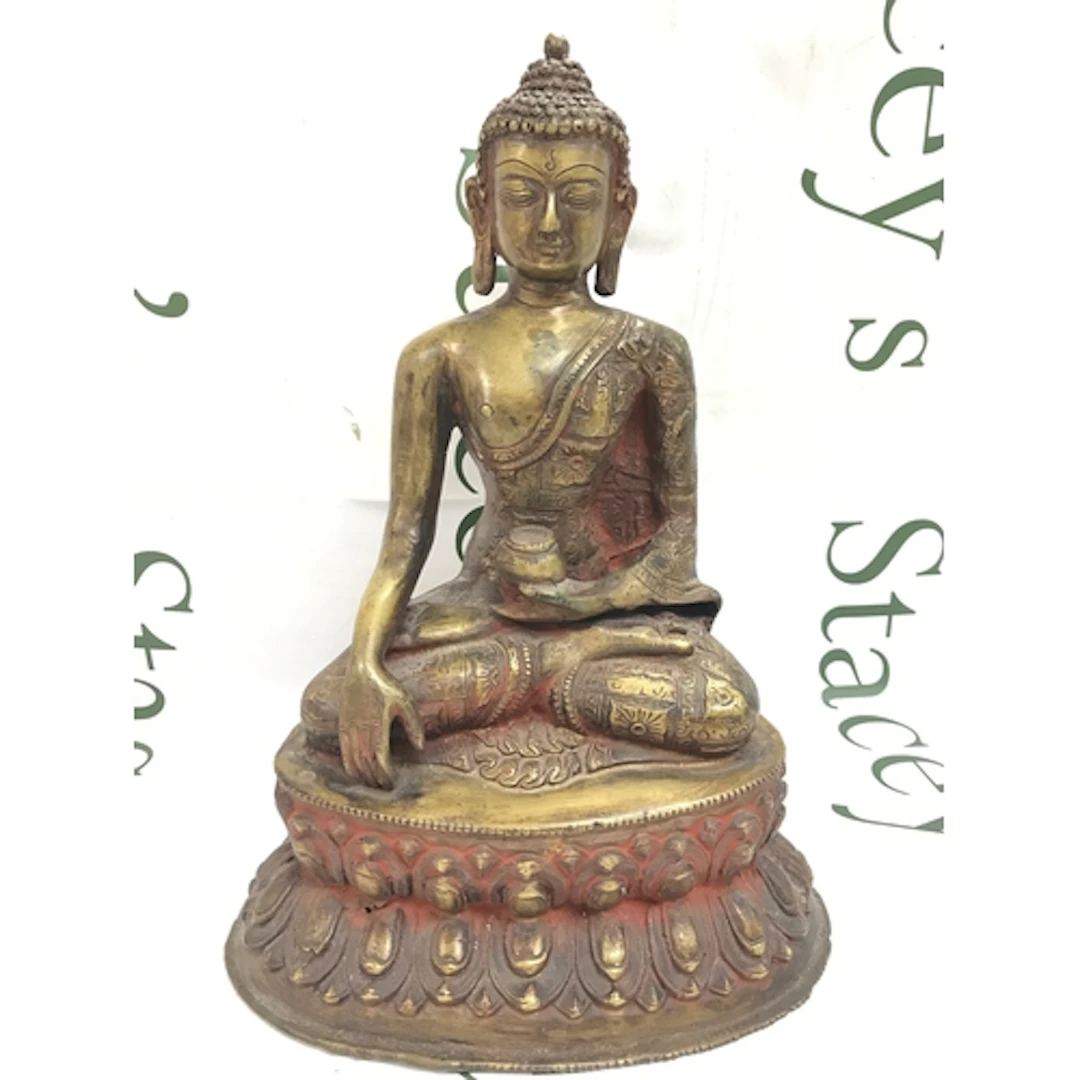 A Chinese bronze Buddha figure 31cm tall